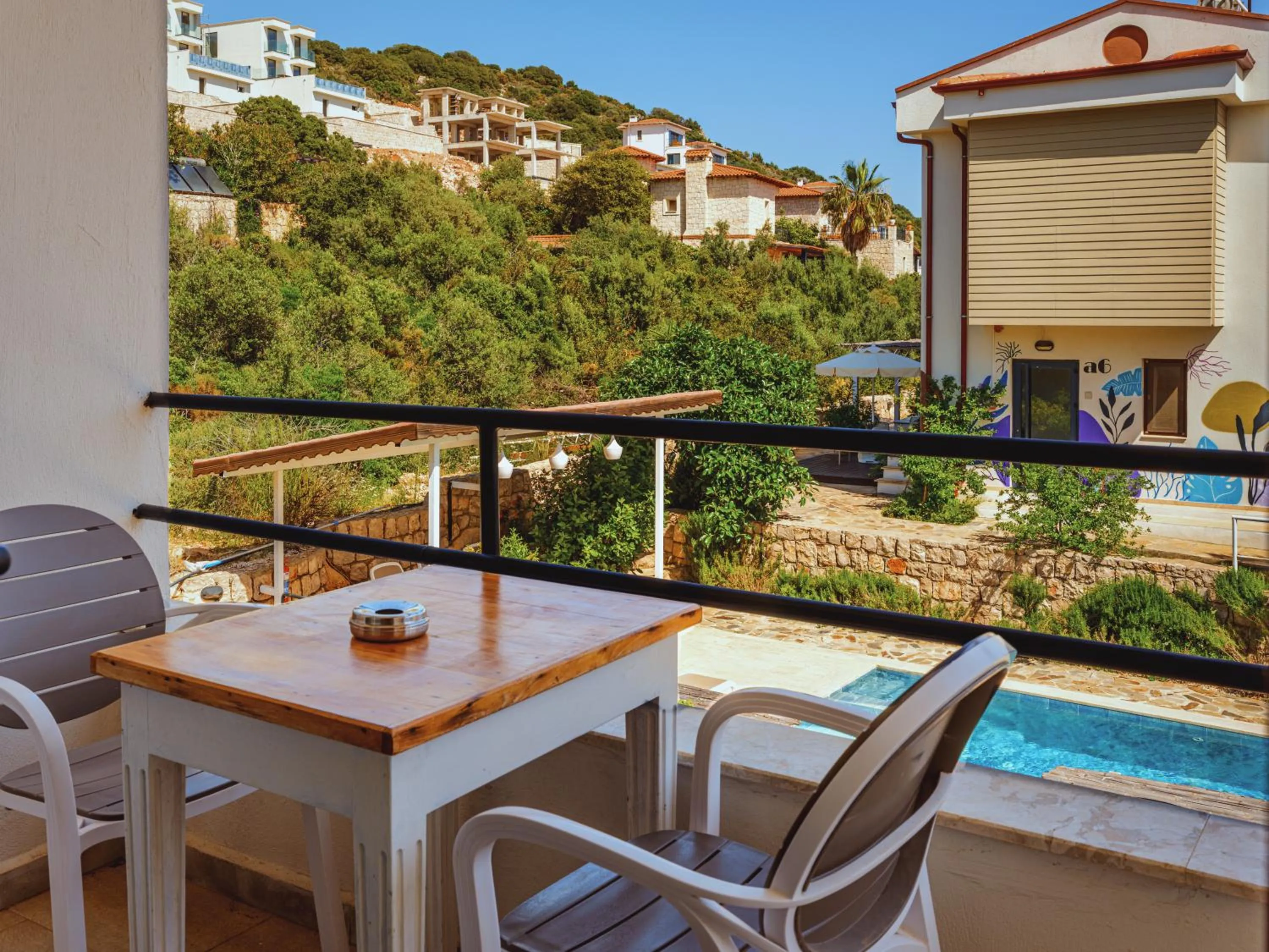 Balcony/Terrace in Sea Garden Kaş Hotel