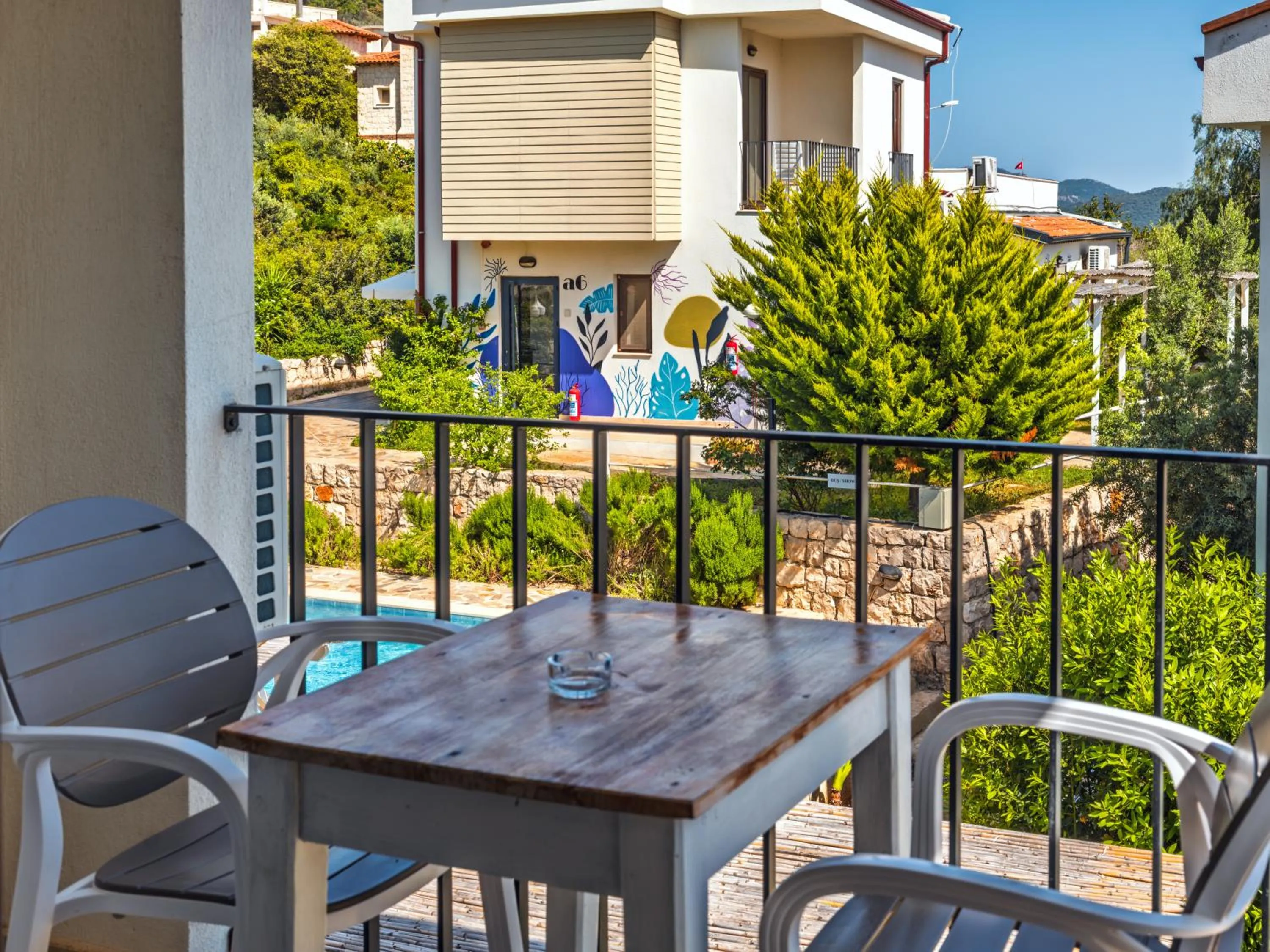 Balcony/Terrace in Sea Garden Kaş Hotel
