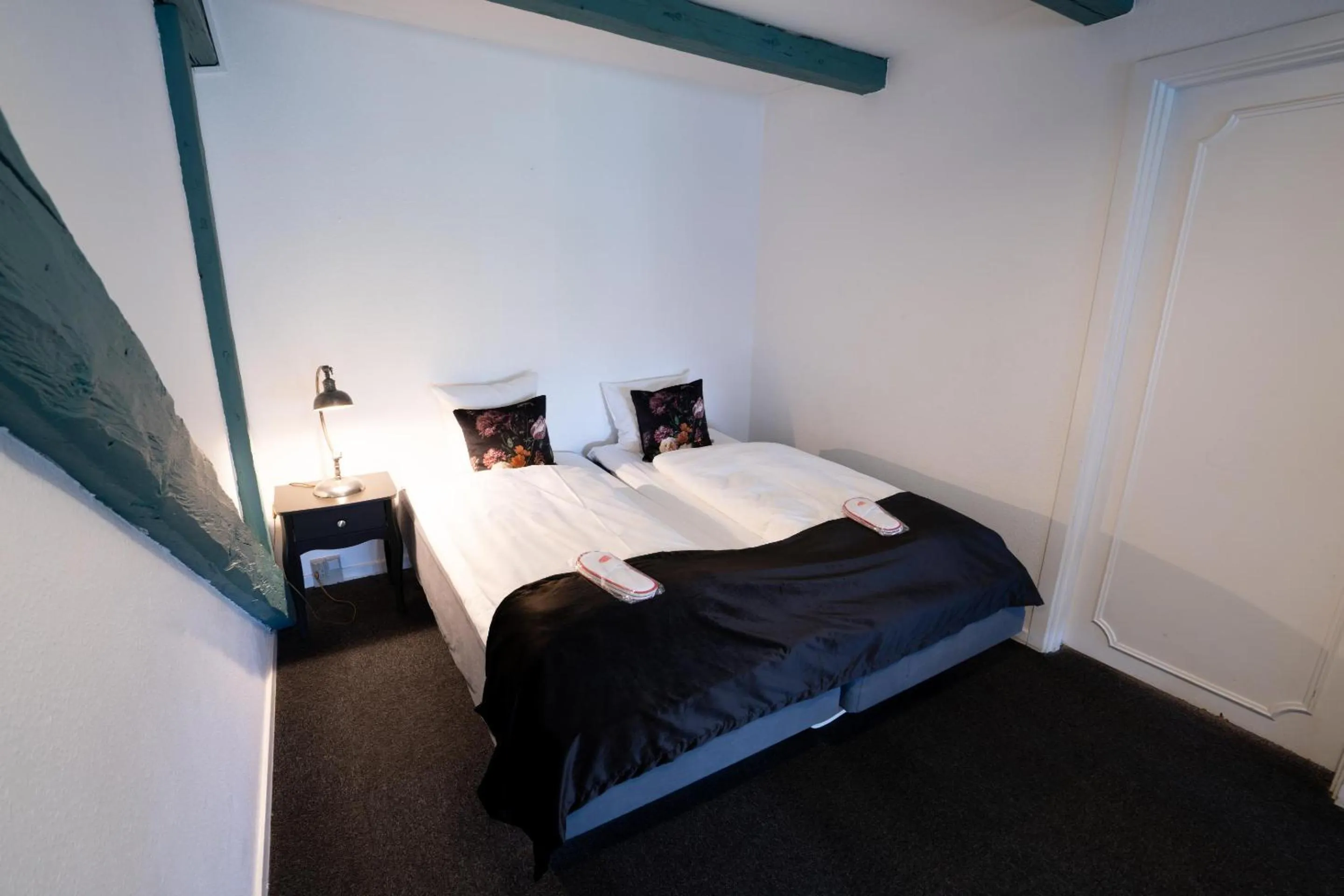 Bed in Hotel Vinhuset