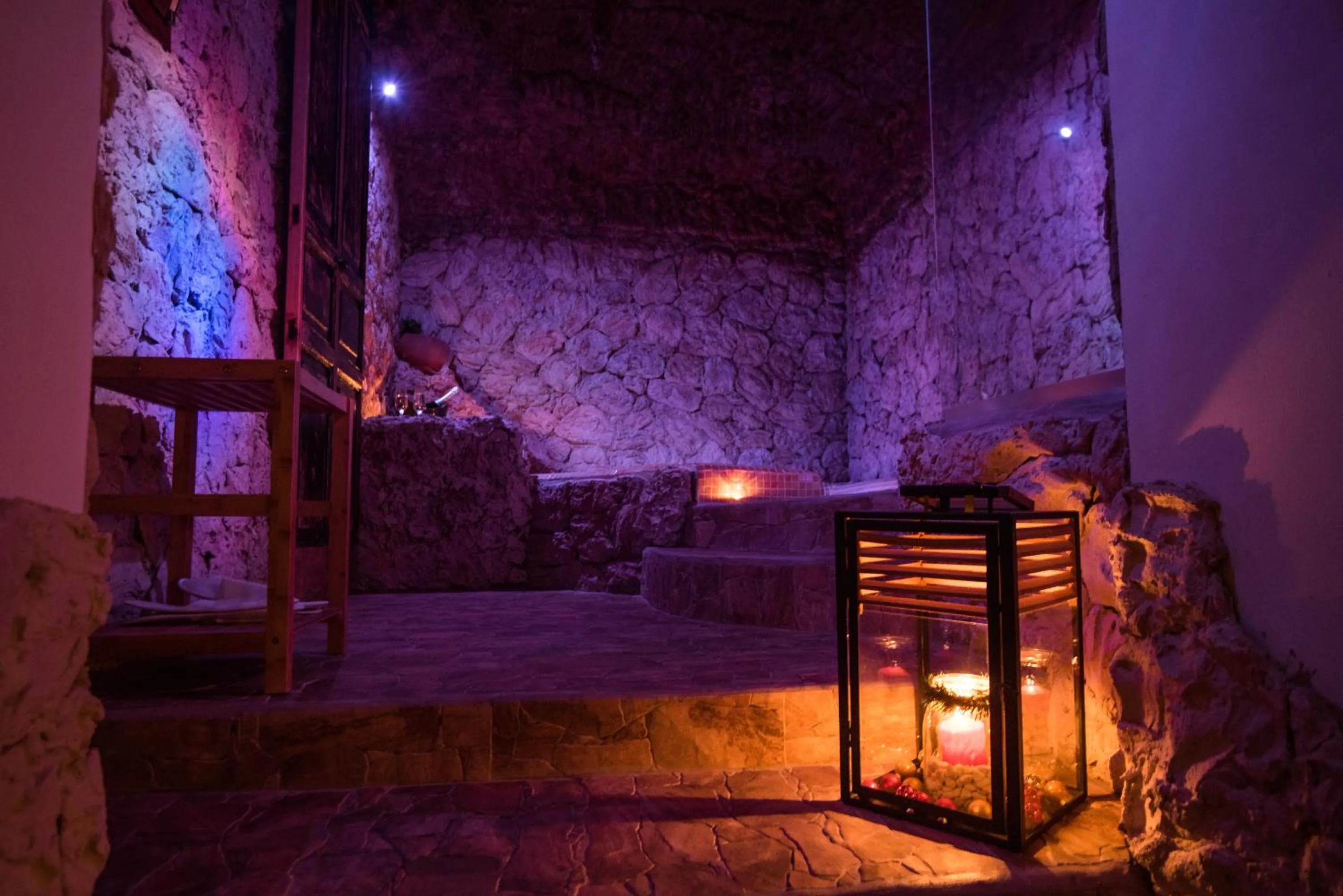 Hot Tub in B&B La Sorgente