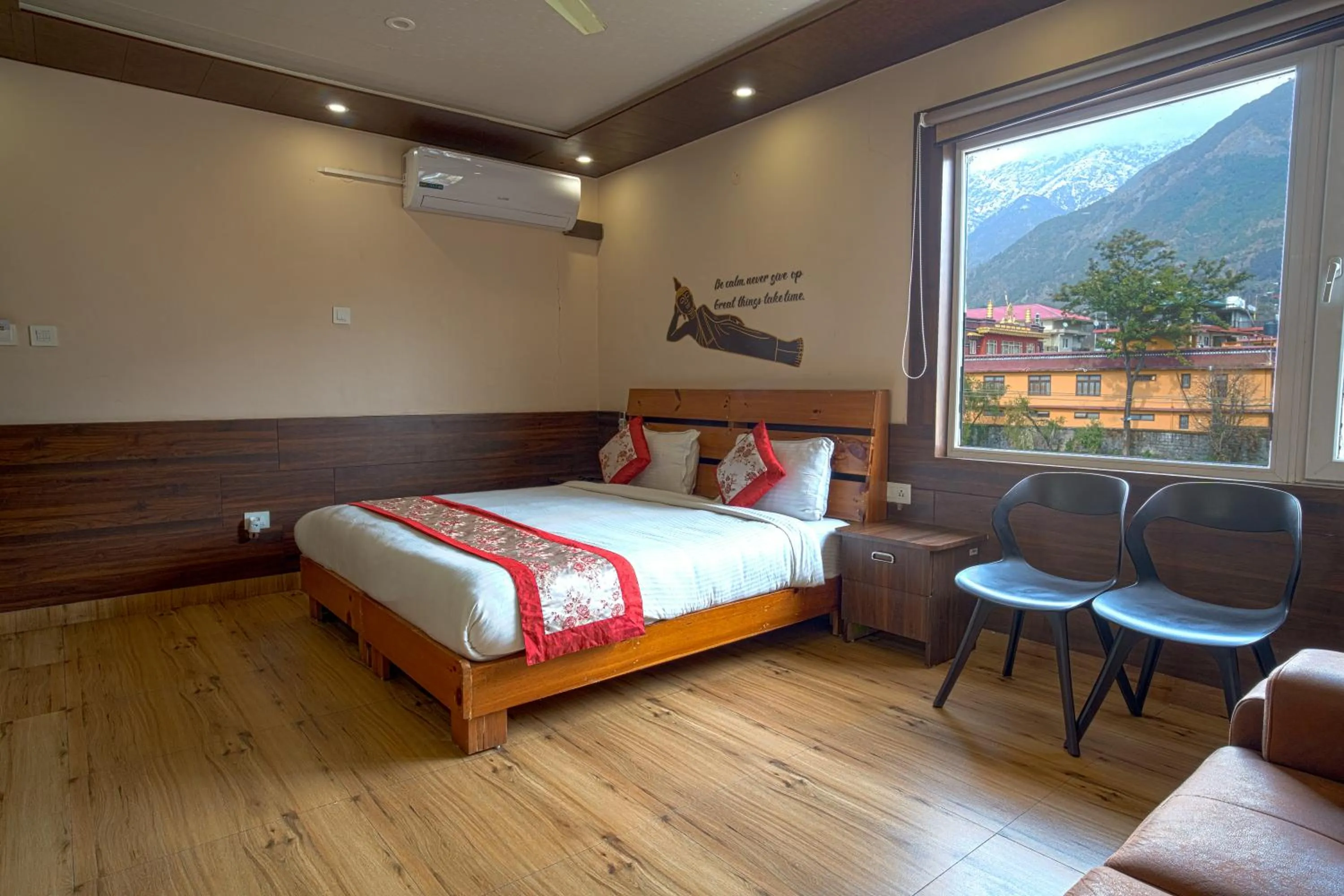 Bedroom, Bed in Hotel Buddha House Himalayan Brothers