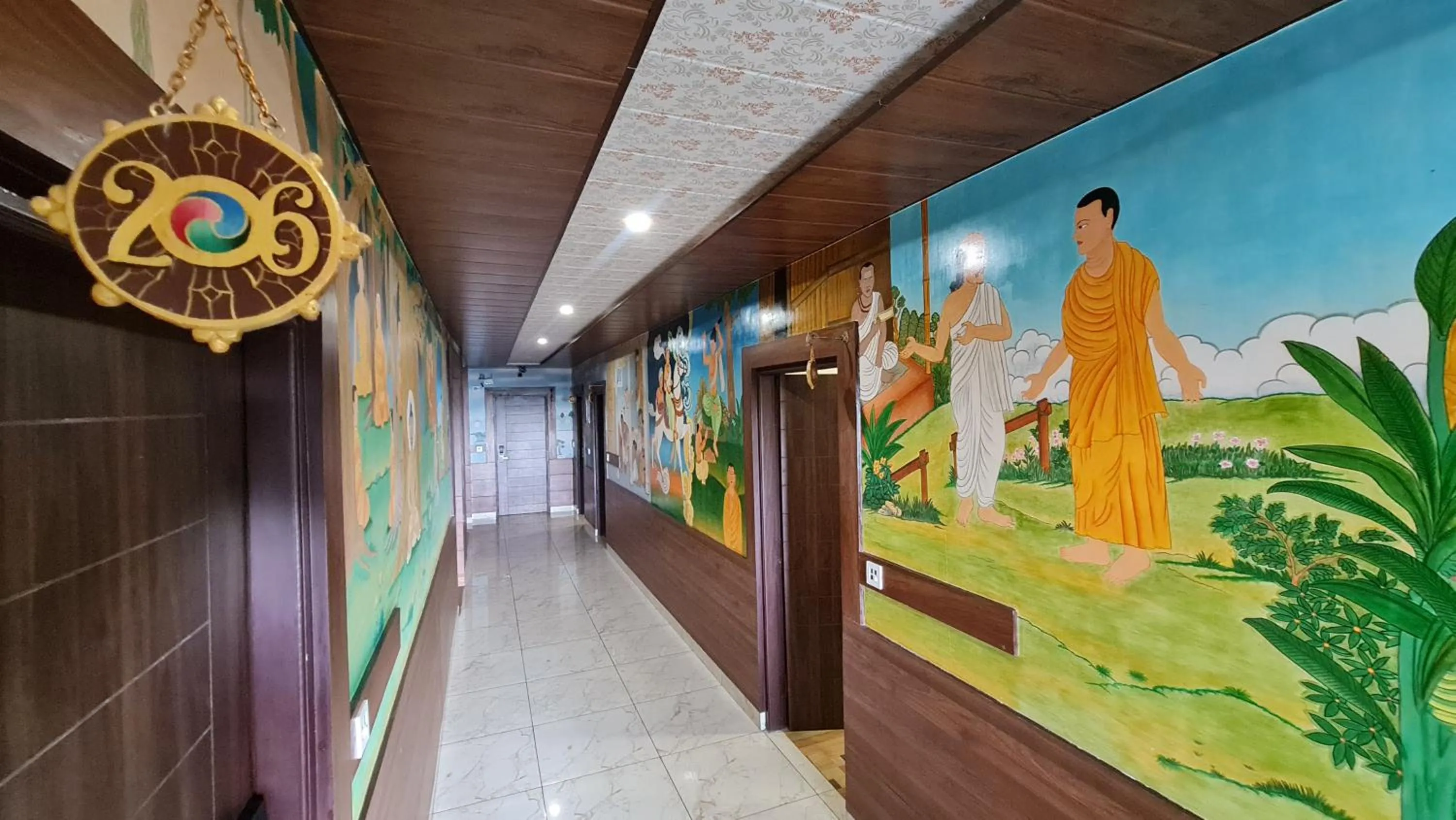Lobby or reception in Hotel Buddha House Himalayan Brothers