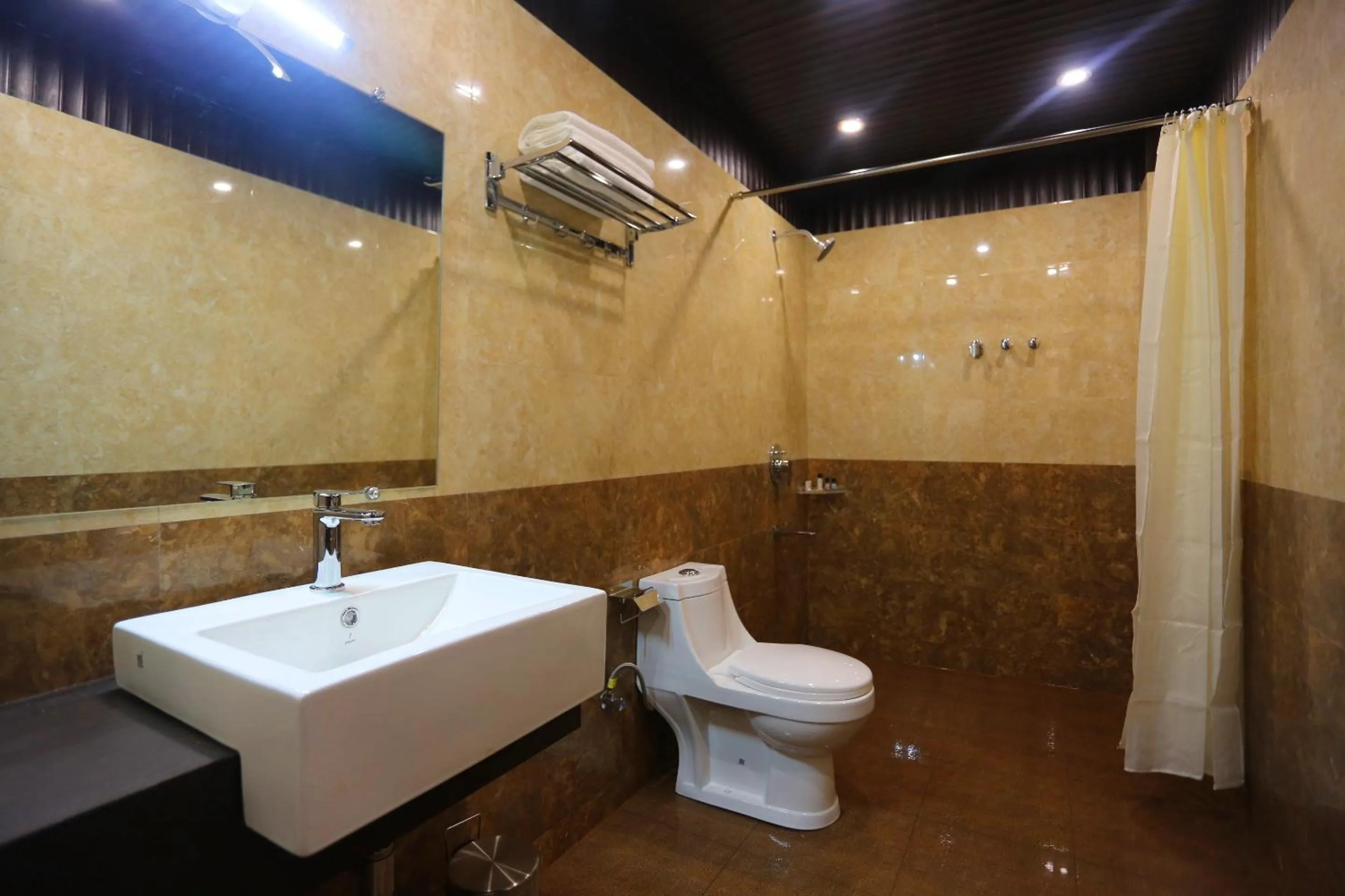 Toilet in Hotel Buddha House Himalayan Brothers