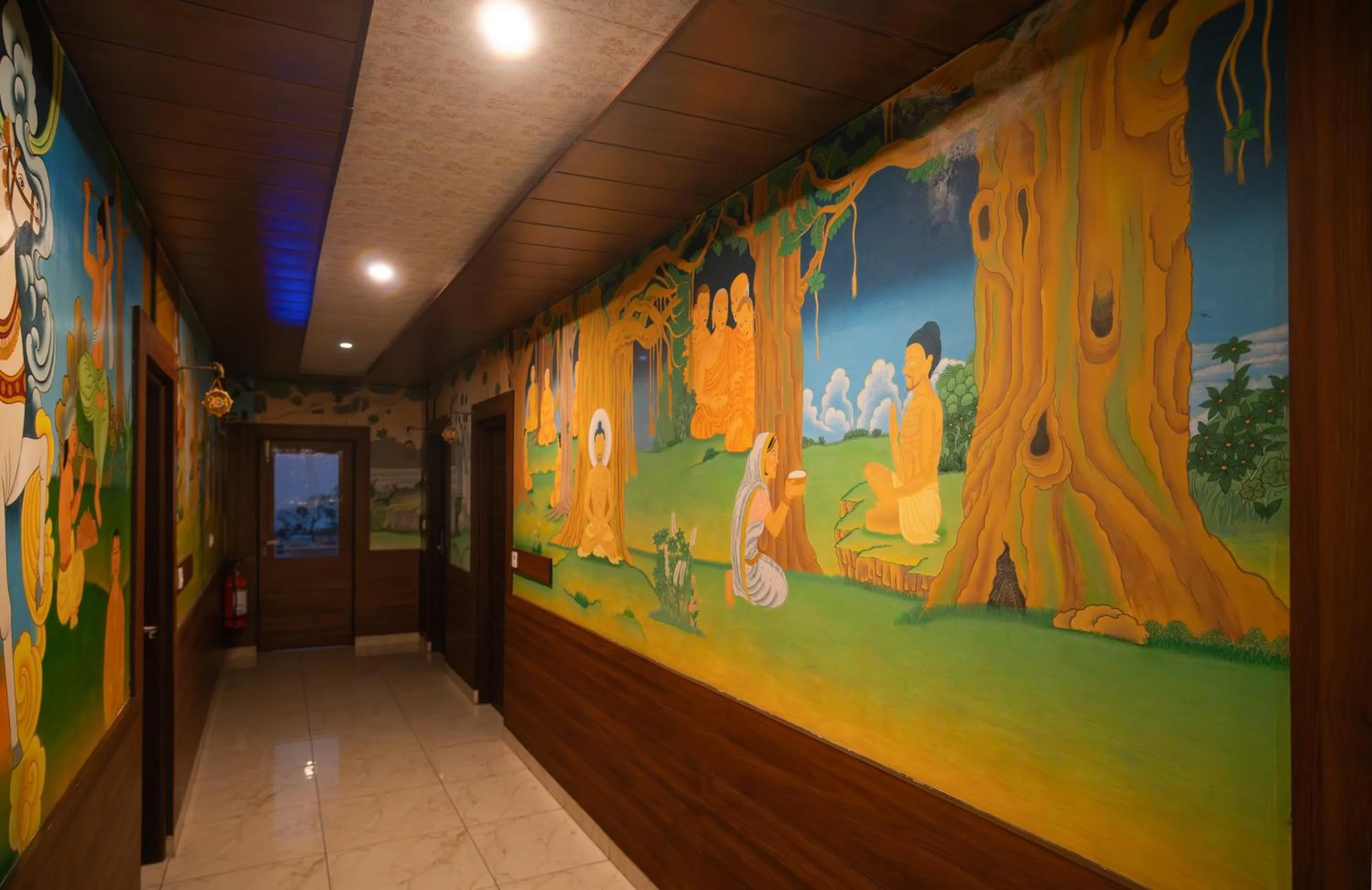 Lobby or reception in Hotel Buddha House Himalayan Brothers