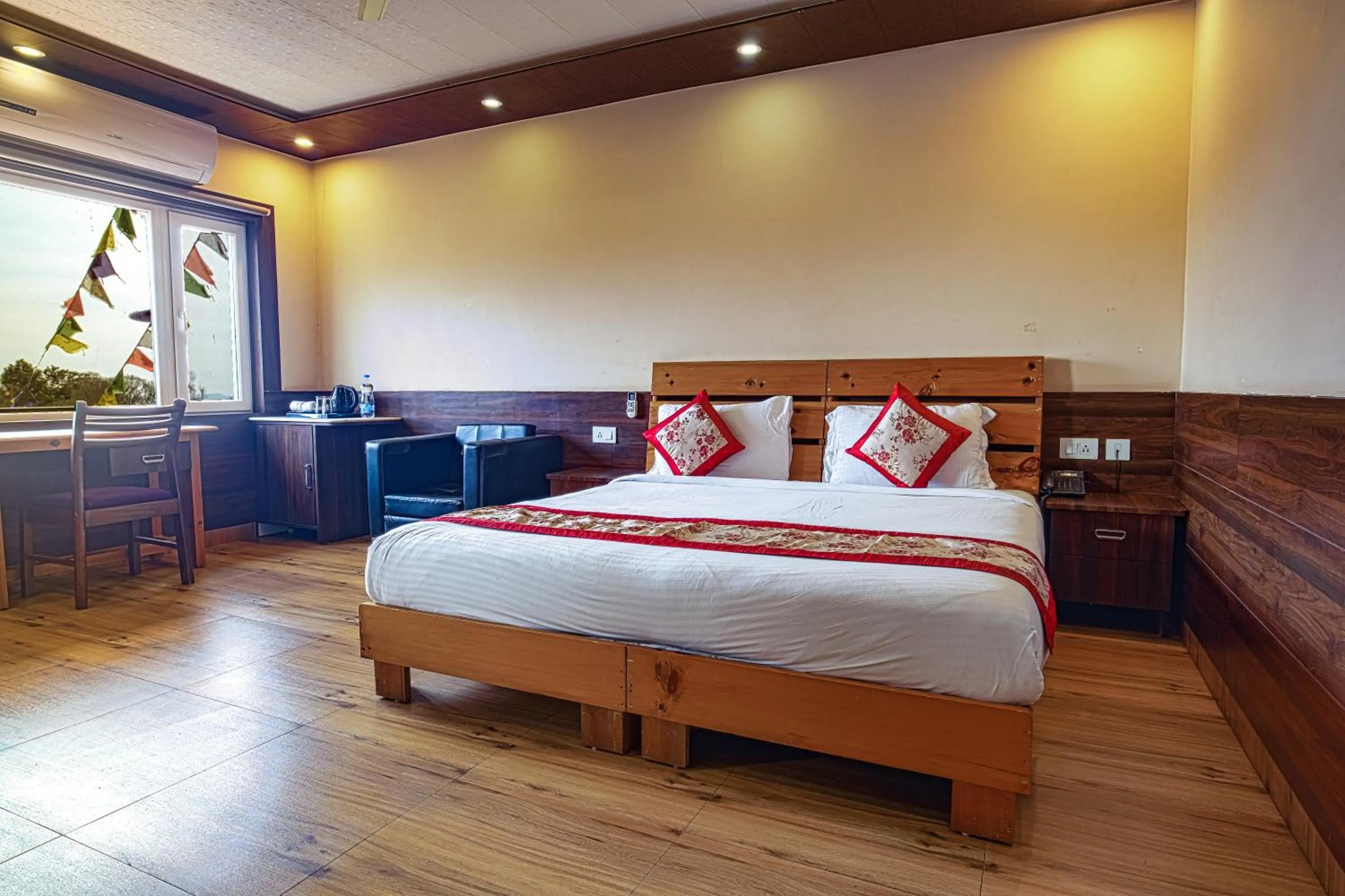 Bedroom, Bed in Hotel Buddha House Himalayan Brothers