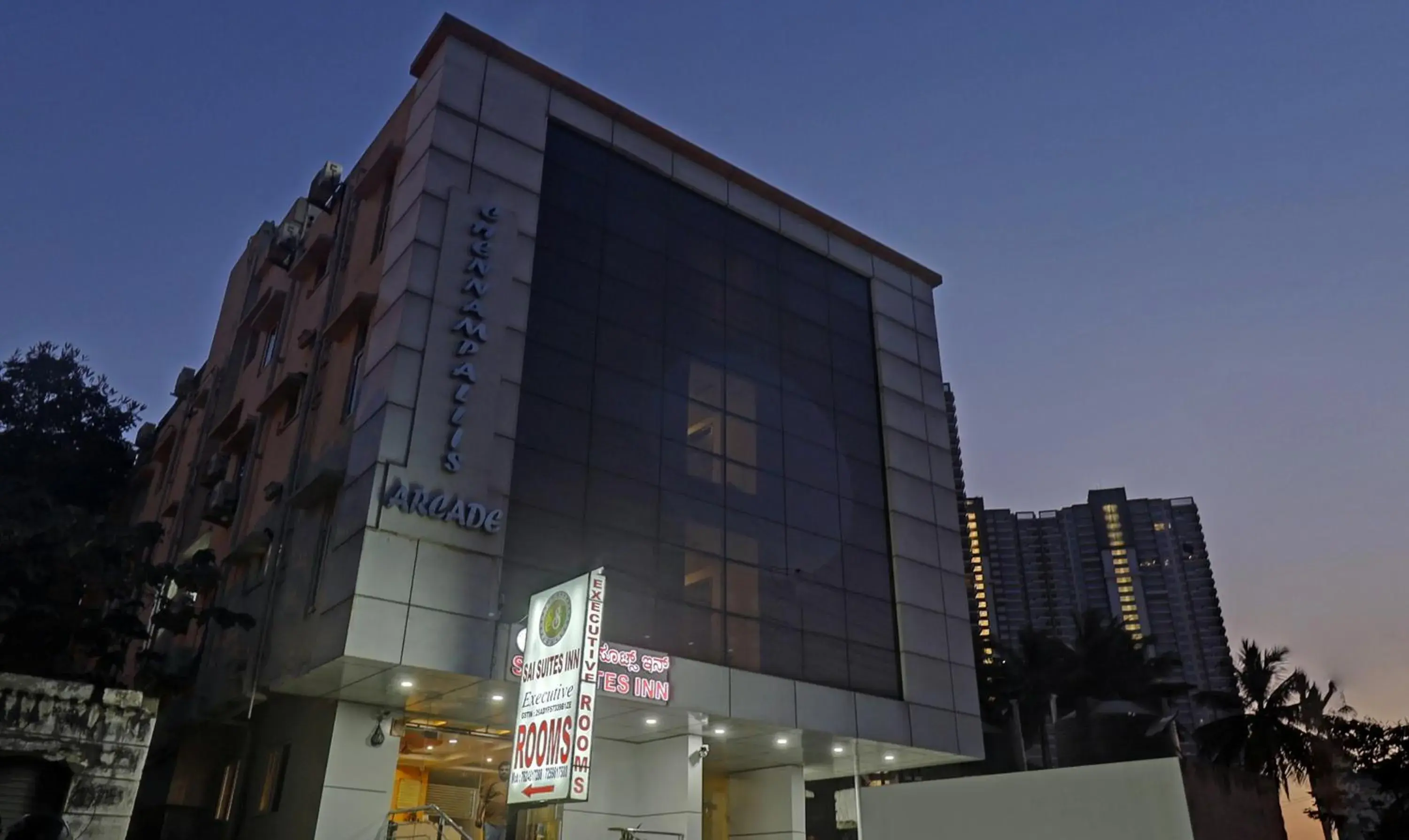 Property building in Treebo Sai Suites Inn Nagavara Property building in Treebo Sai Suites Inn Nagavara