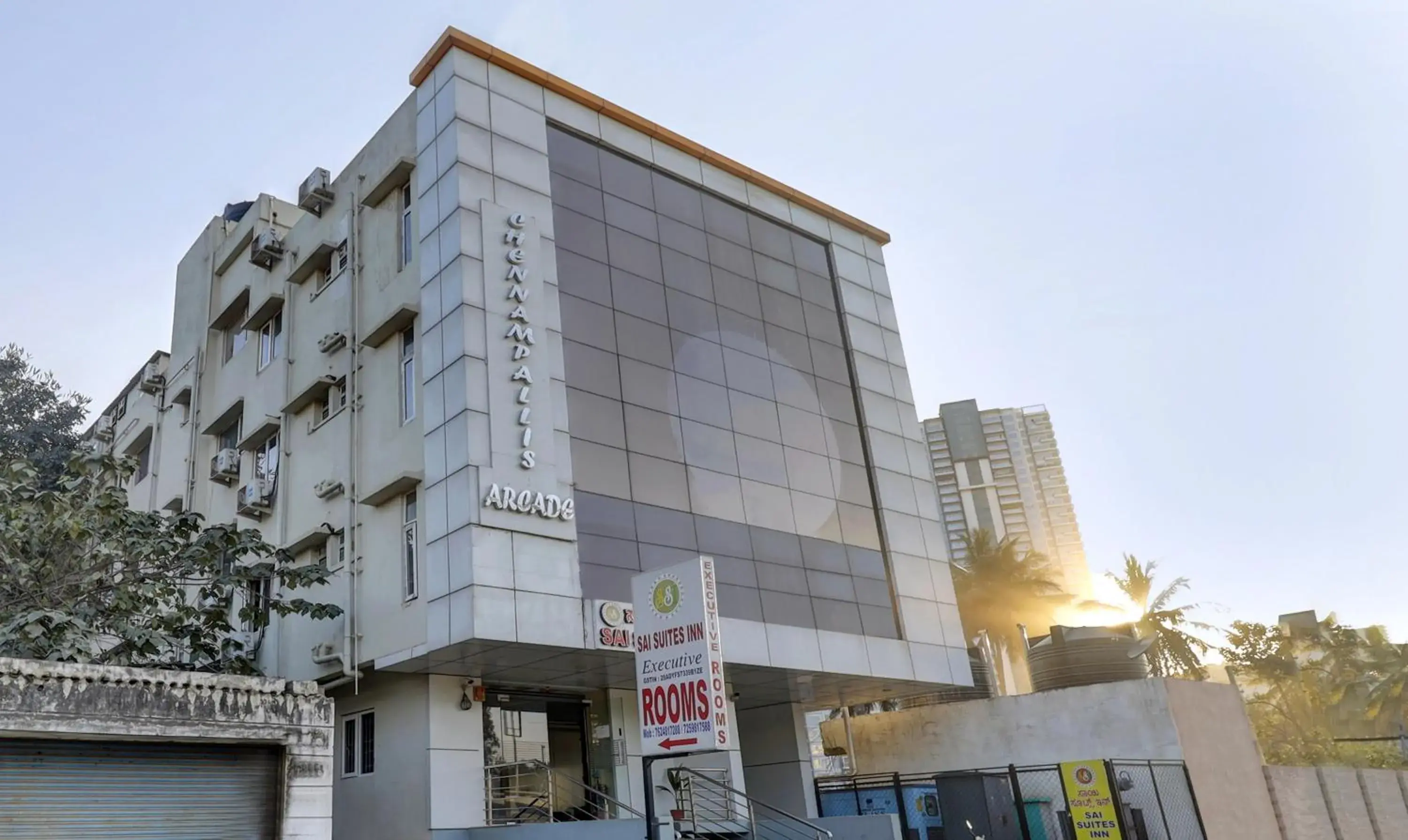 Property building in Treebo Sai Suites Inn Nagavara Property building in Treebo Sai Suites Inn Nagavara