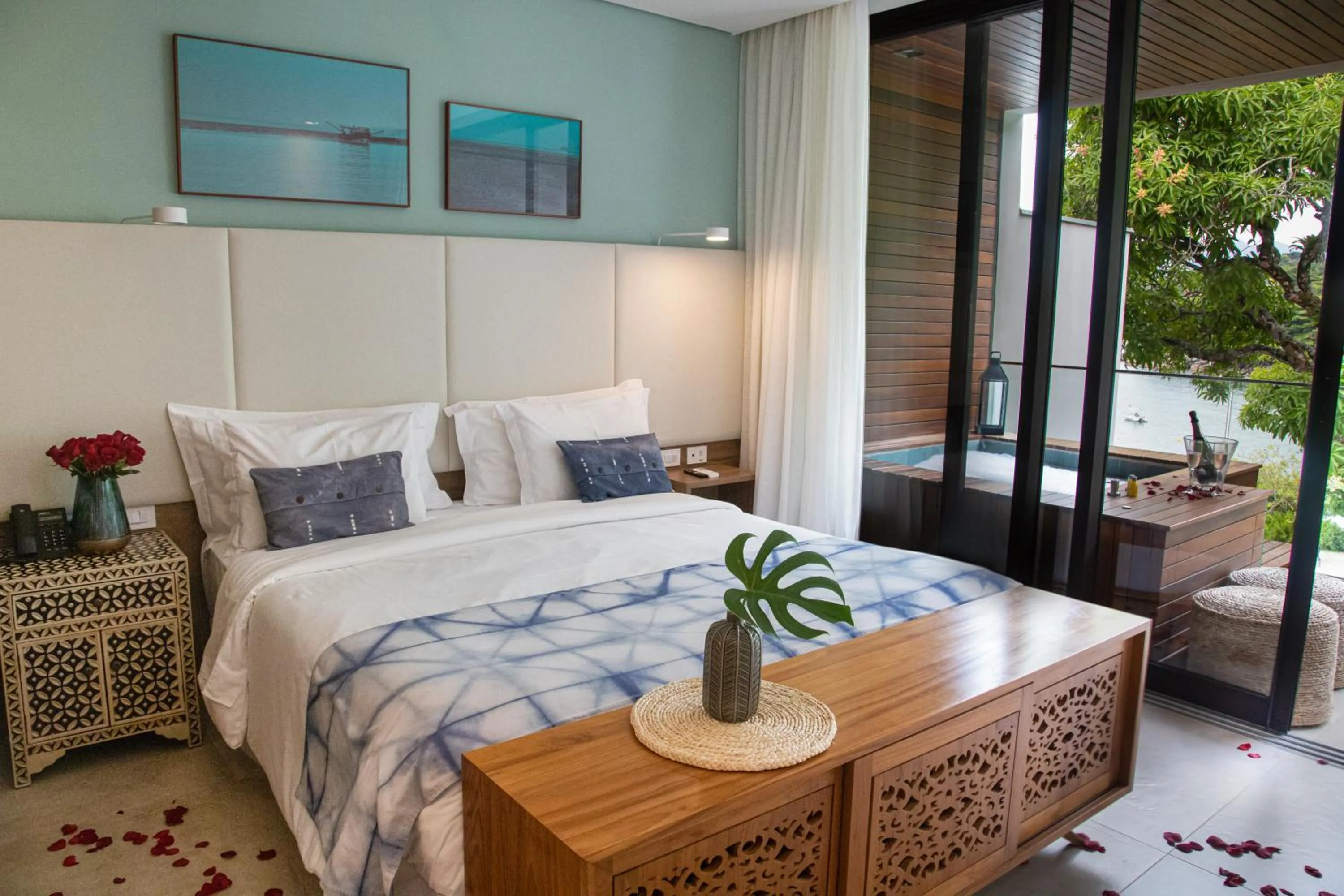 Bedroom, Bed in Casa Di Sirena Ilhabela