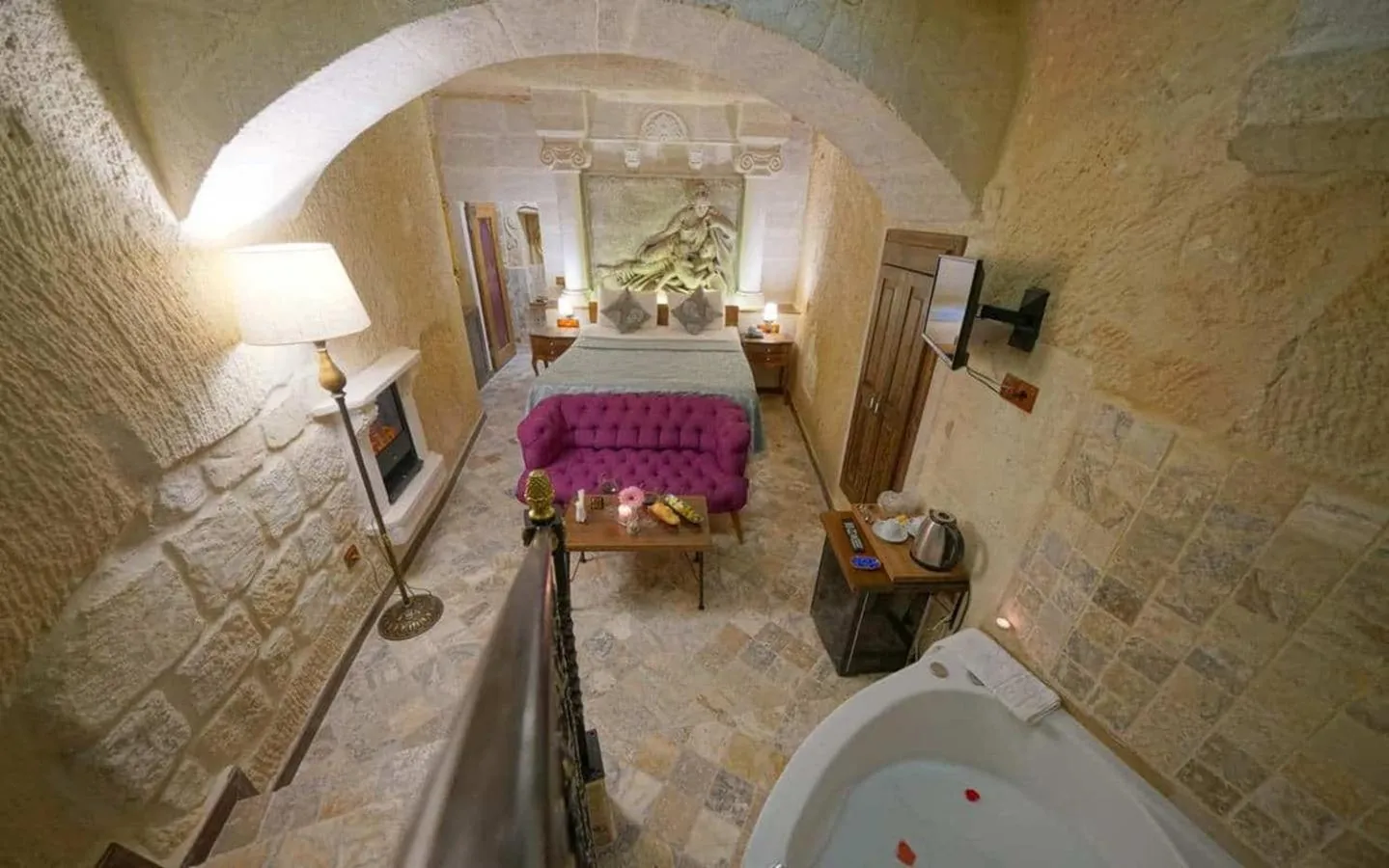 Bedroom in Arte Cave Hotel