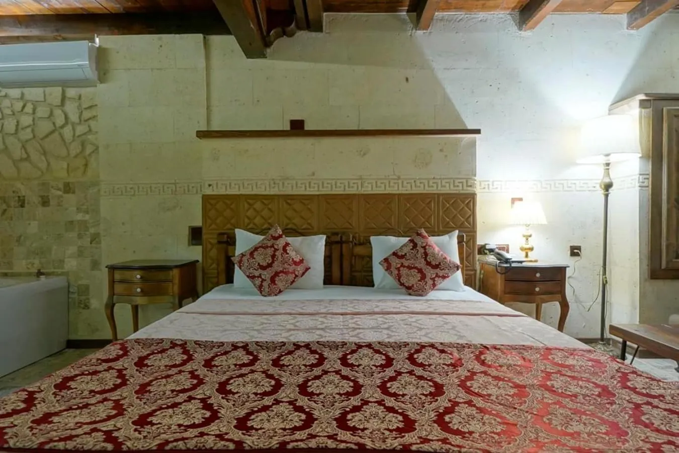 Bed in Arte Cave Hotel