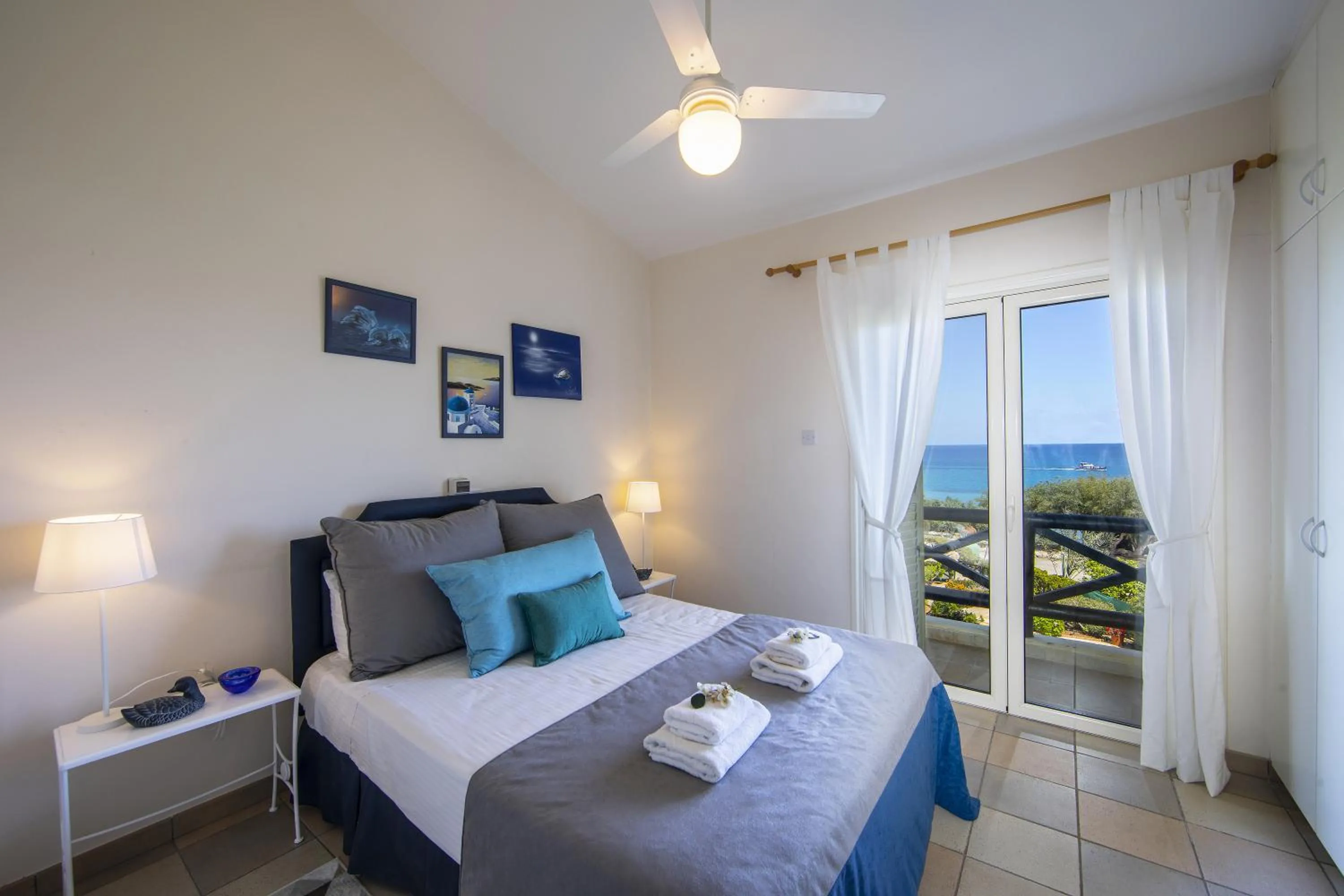 Bedroom, Bed in Protaras Sirina Waterfront Villa
