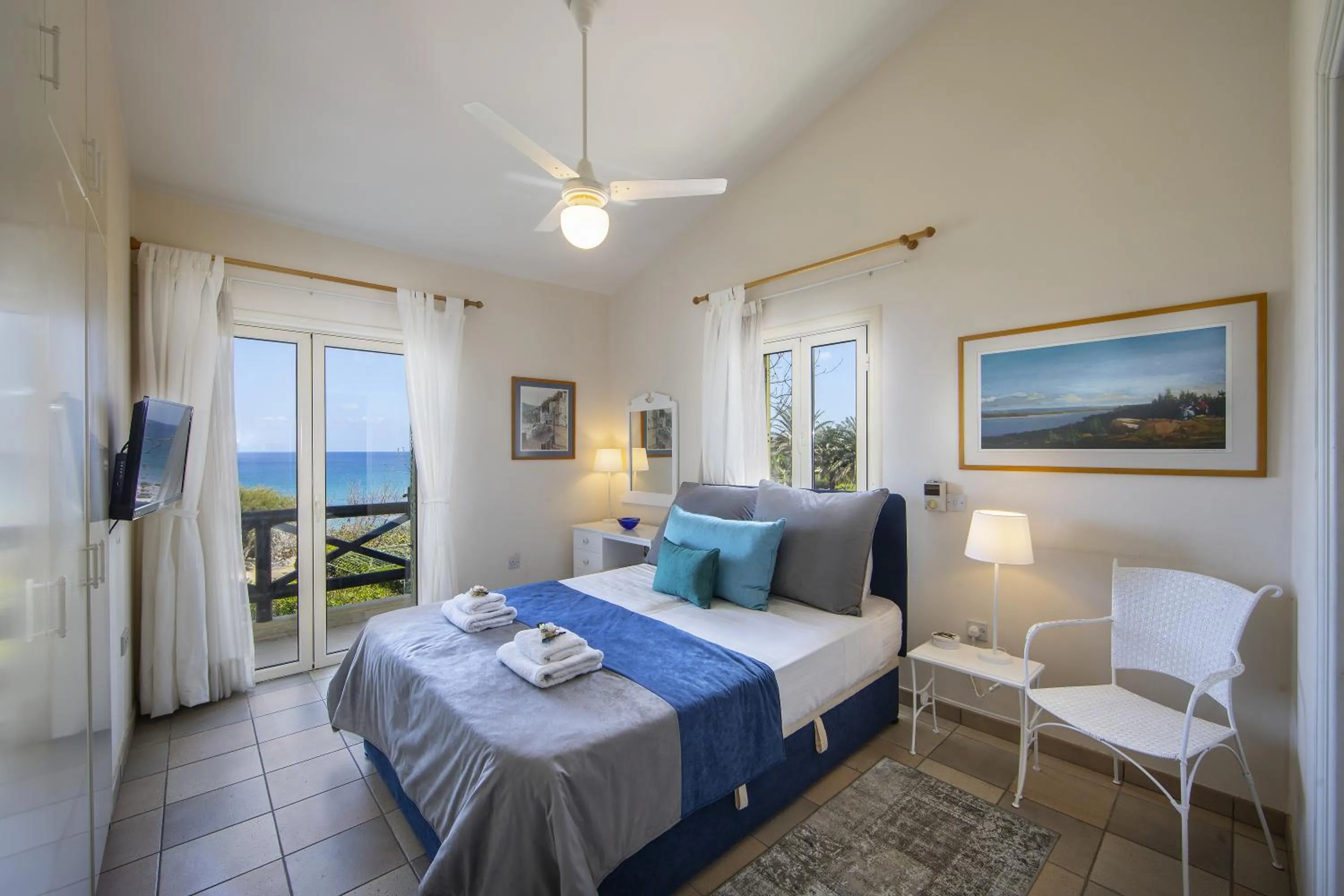 Bedroom, Bed in Protaras Sirina Waterfront Villa