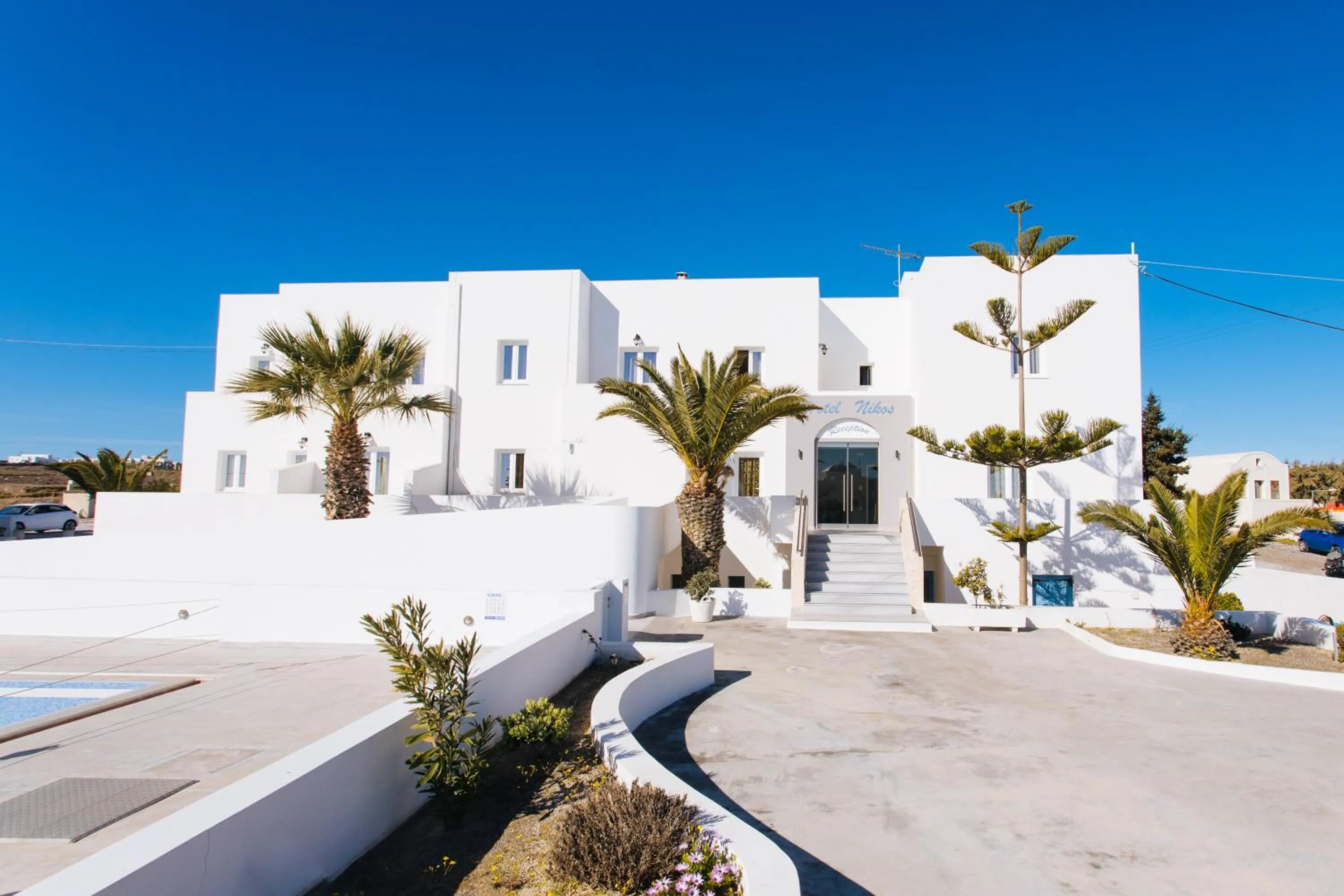 Property building in Nikos Hotel