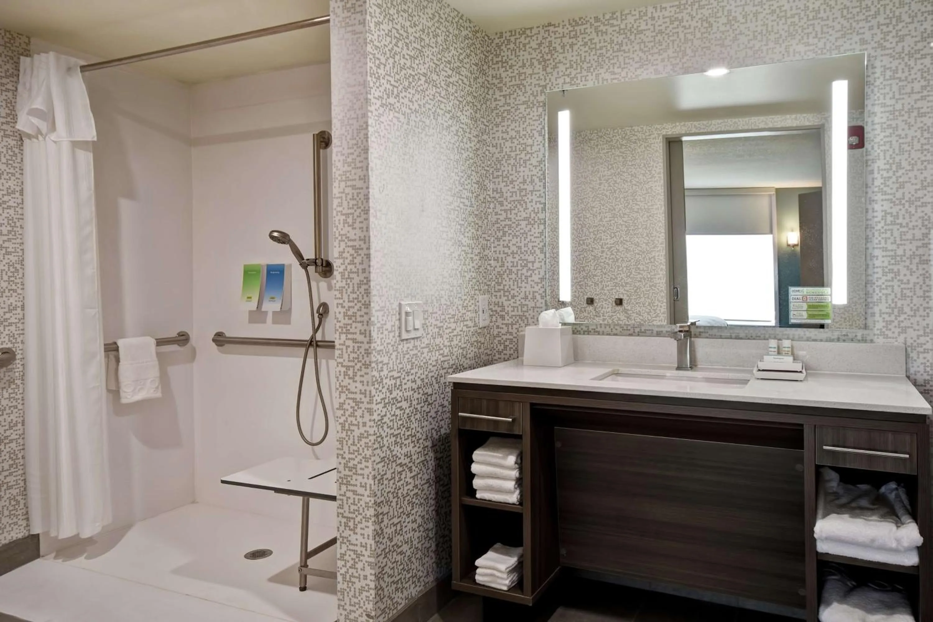 Bathroom in Home2 Suites By Hilton Atlanta Marietta, Ga