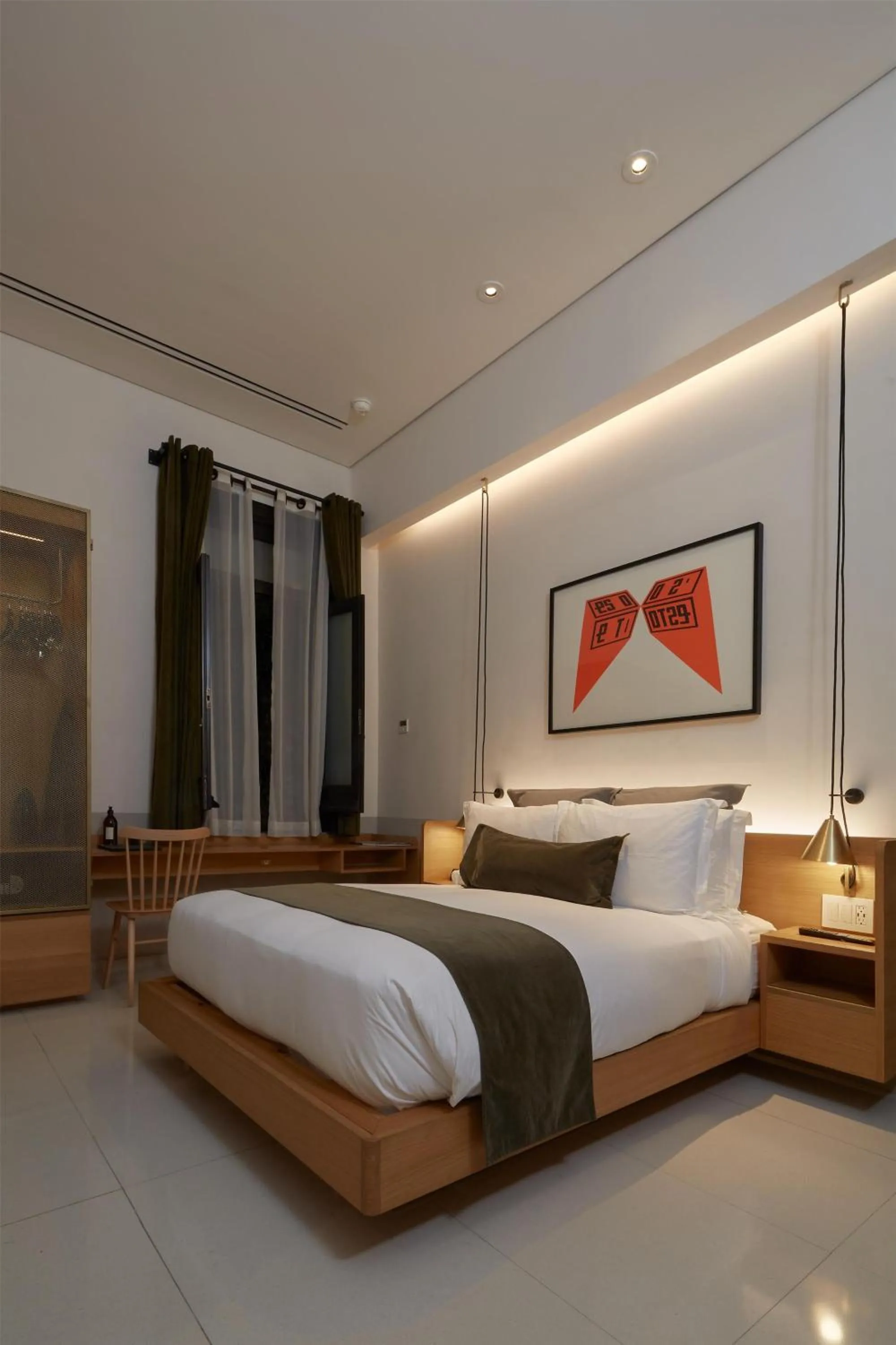 Photo of the whole room, Bed in Umbral, Curio Collection By Hilton