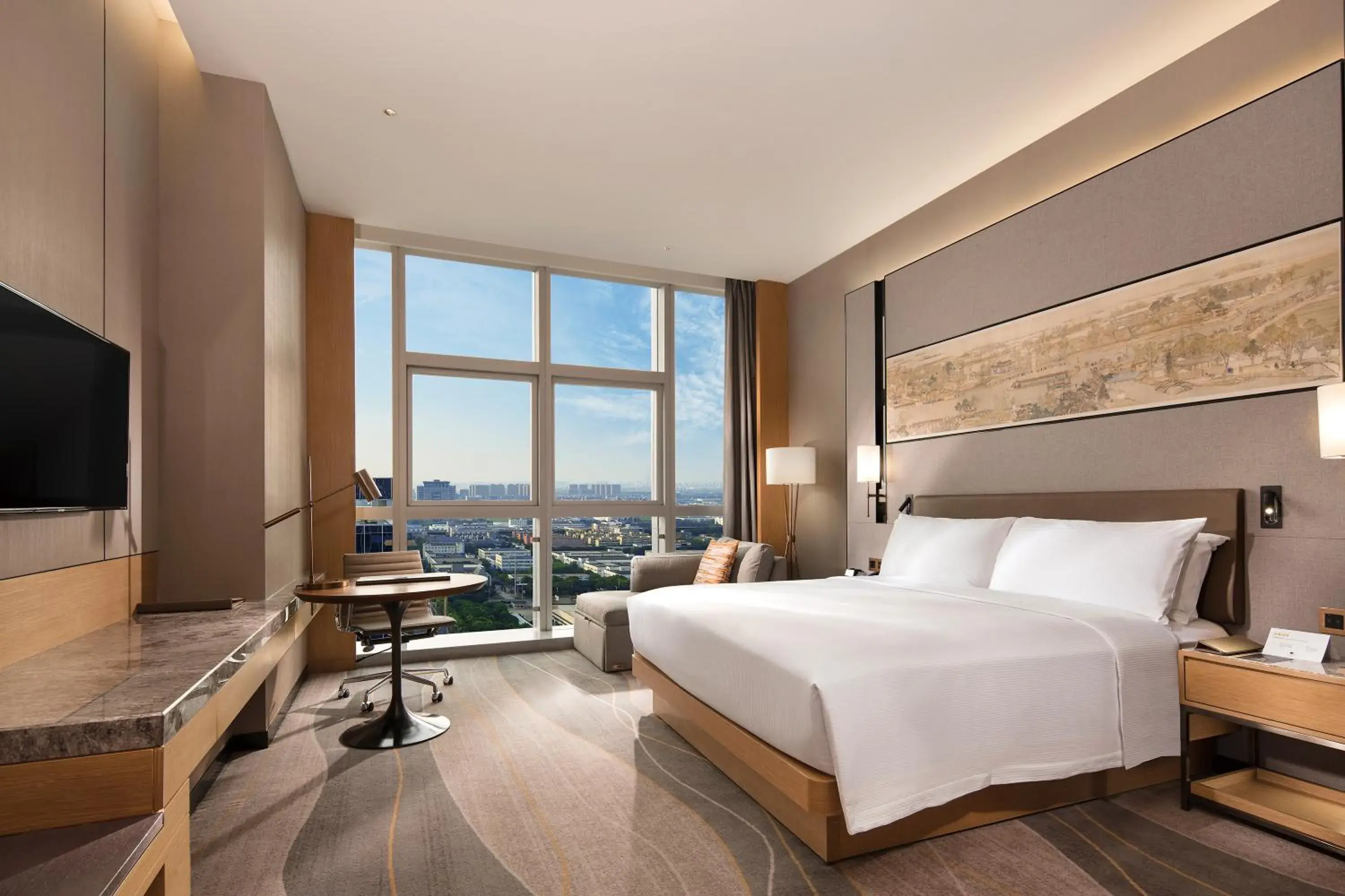 Deluxe King Room in Doubletree By Hilton Suzhou Wujiang Deluxe King Room in Doubletree By Hilton Suzhou Wujiang