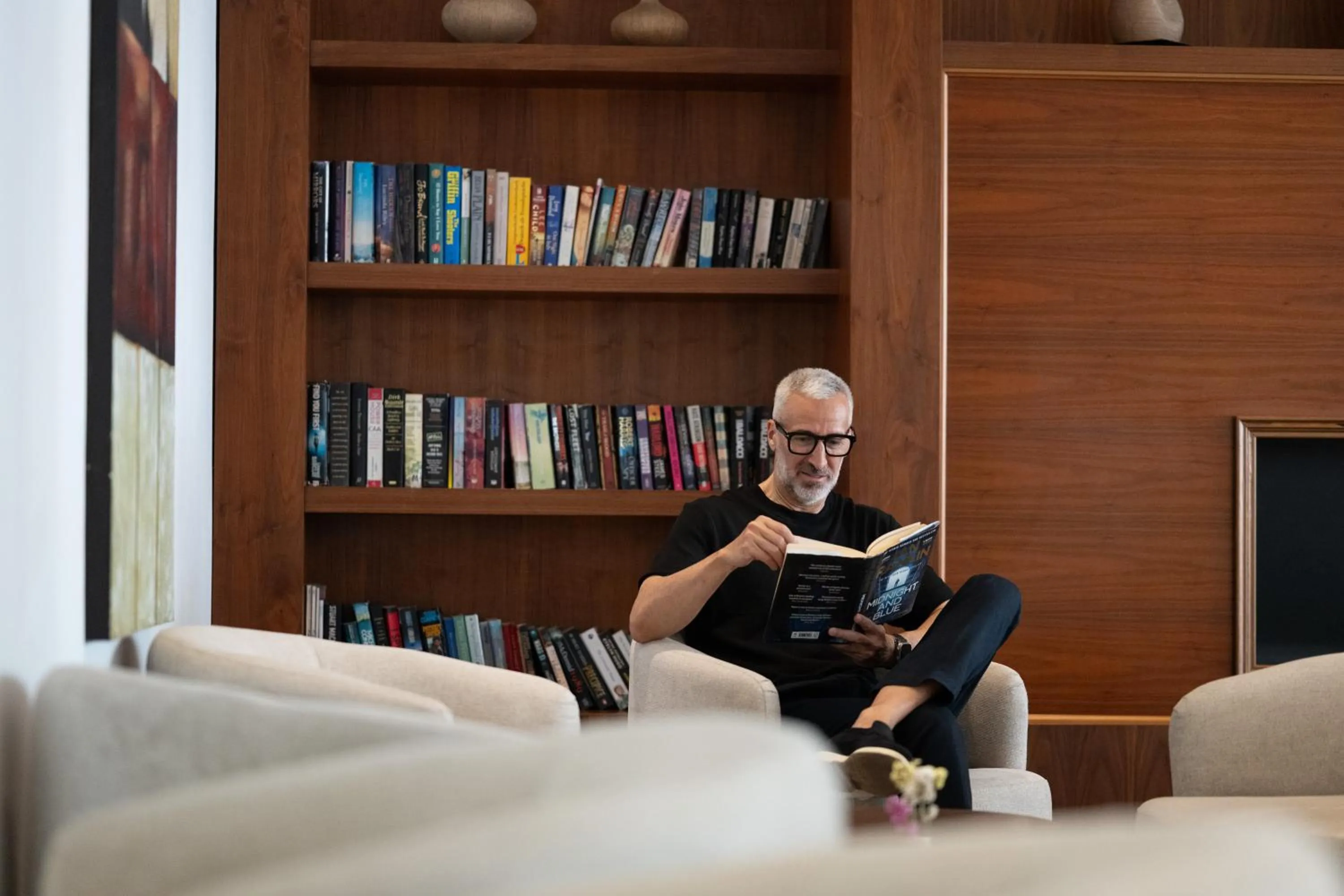 Library in King Jason Paphos - Designed for Adults by Louis Hotels