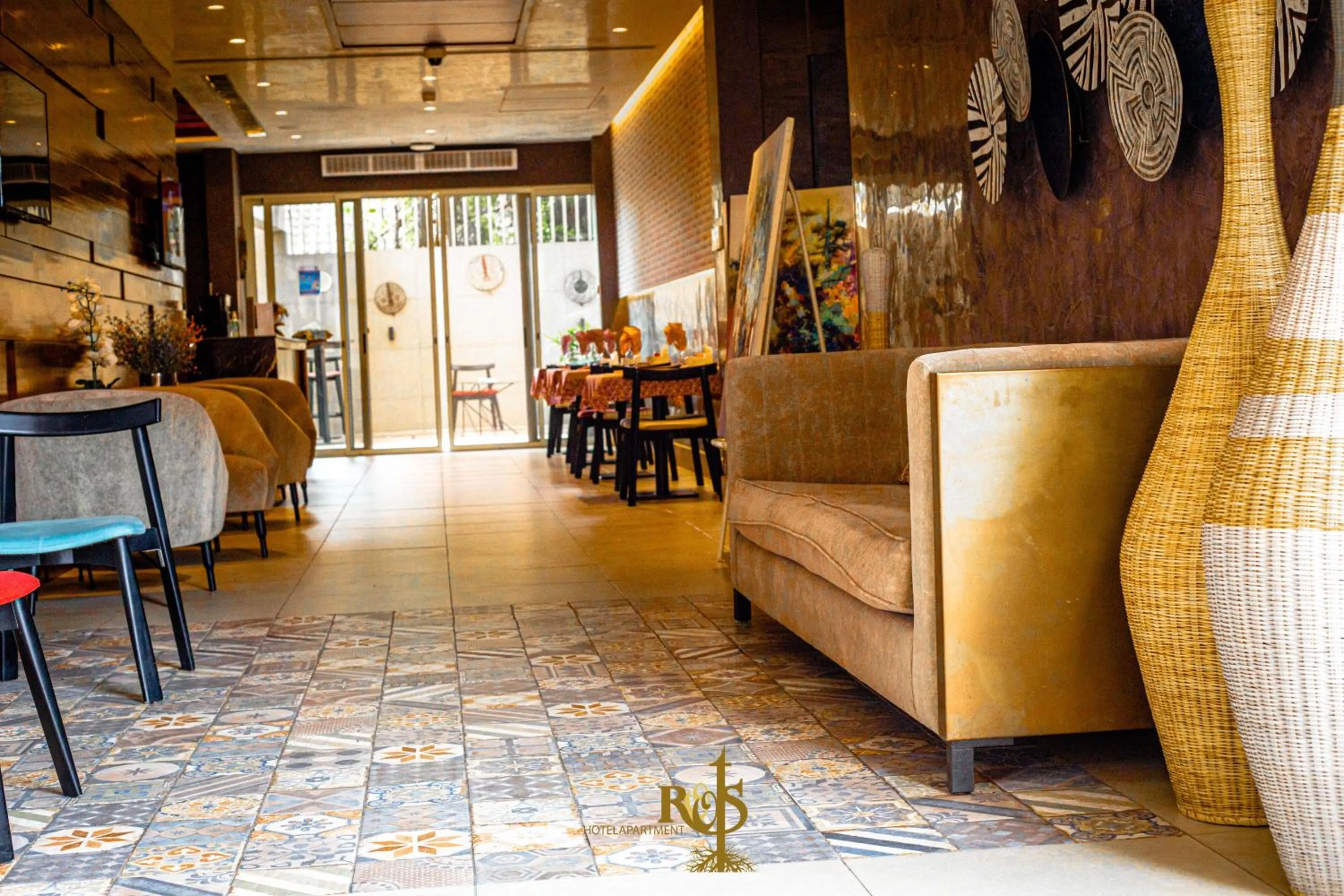 Lobby or reception in Roots Hotel Apartments Abidjan