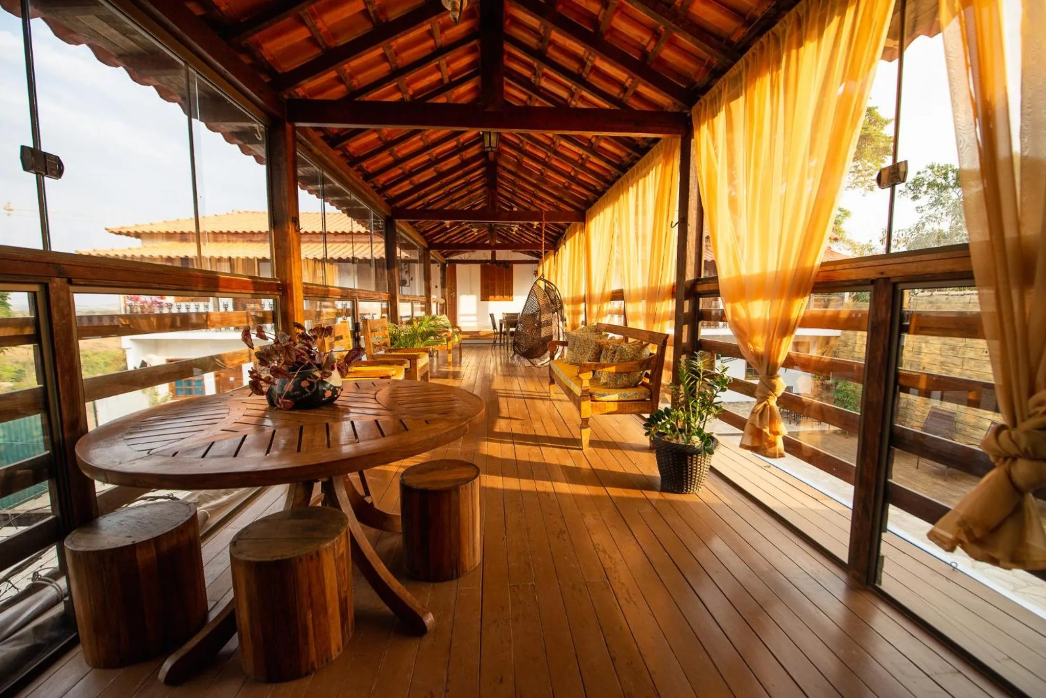 Seating area in Pousada Boa Vista