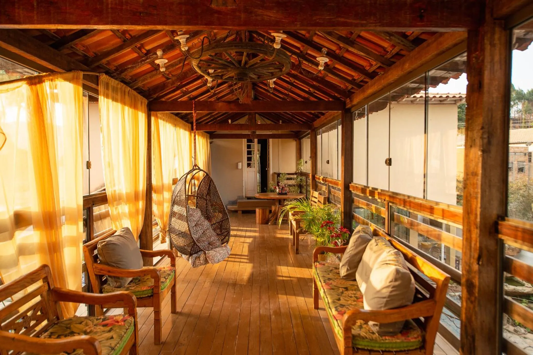 Seating area in Pousada Boa Vista