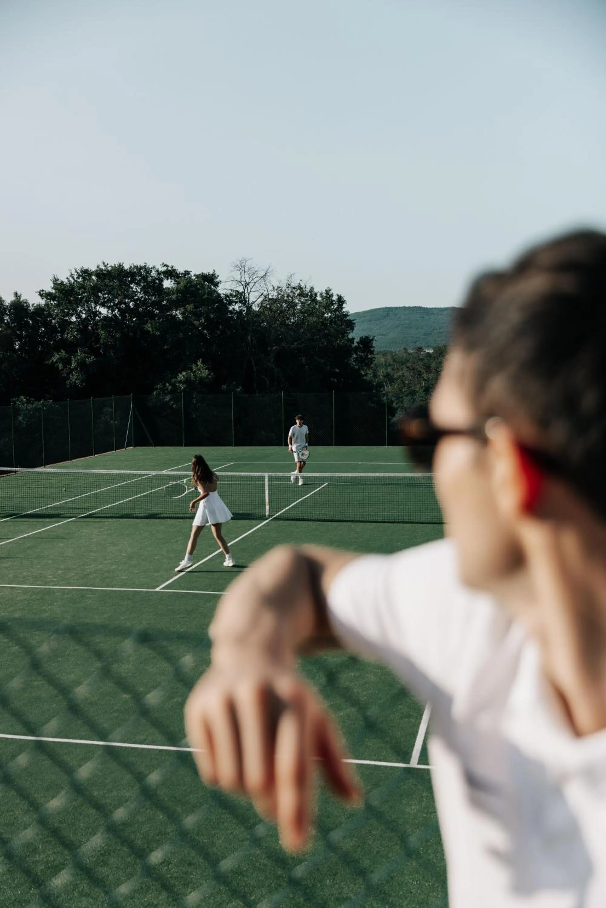 Tennis court in Castello di Casole, A Belmond Hotel, Tuscany