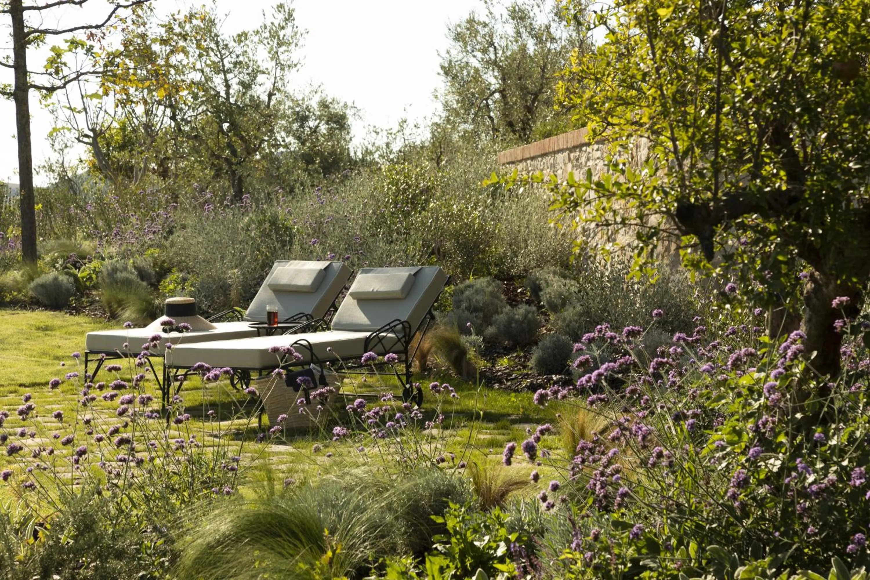 Patio in Castello di Casole, A Belmond Hotel, Tuscany