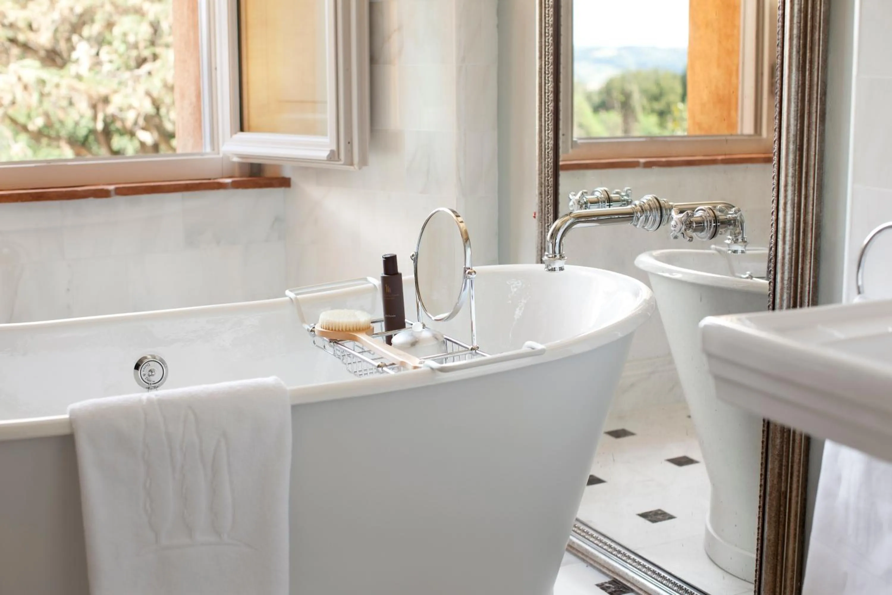 Bathroom in Castello di Casole, A Belmond Hotel, Tuscany