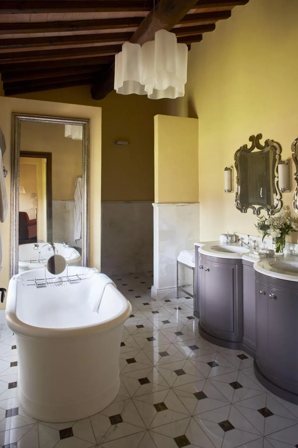 Bathroom in Castello di Casole, A Belmond Hotel, Tuscany