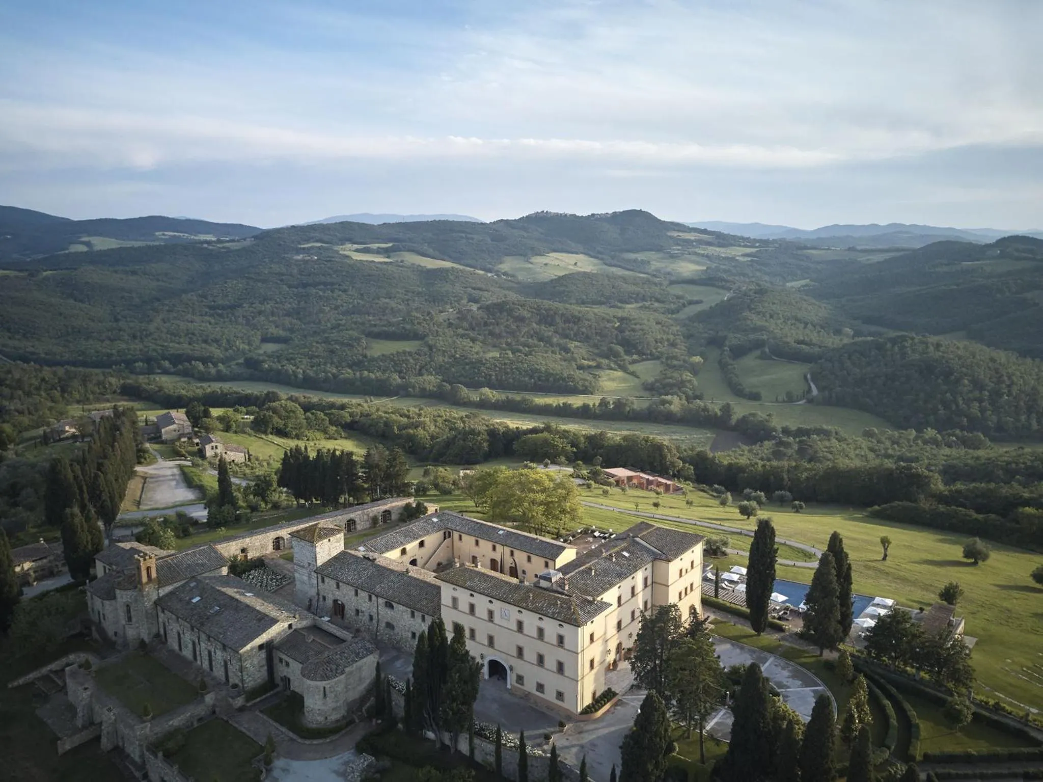 View (from property/room) in Castello di Casole, A Belmond Hotel, Tuscany