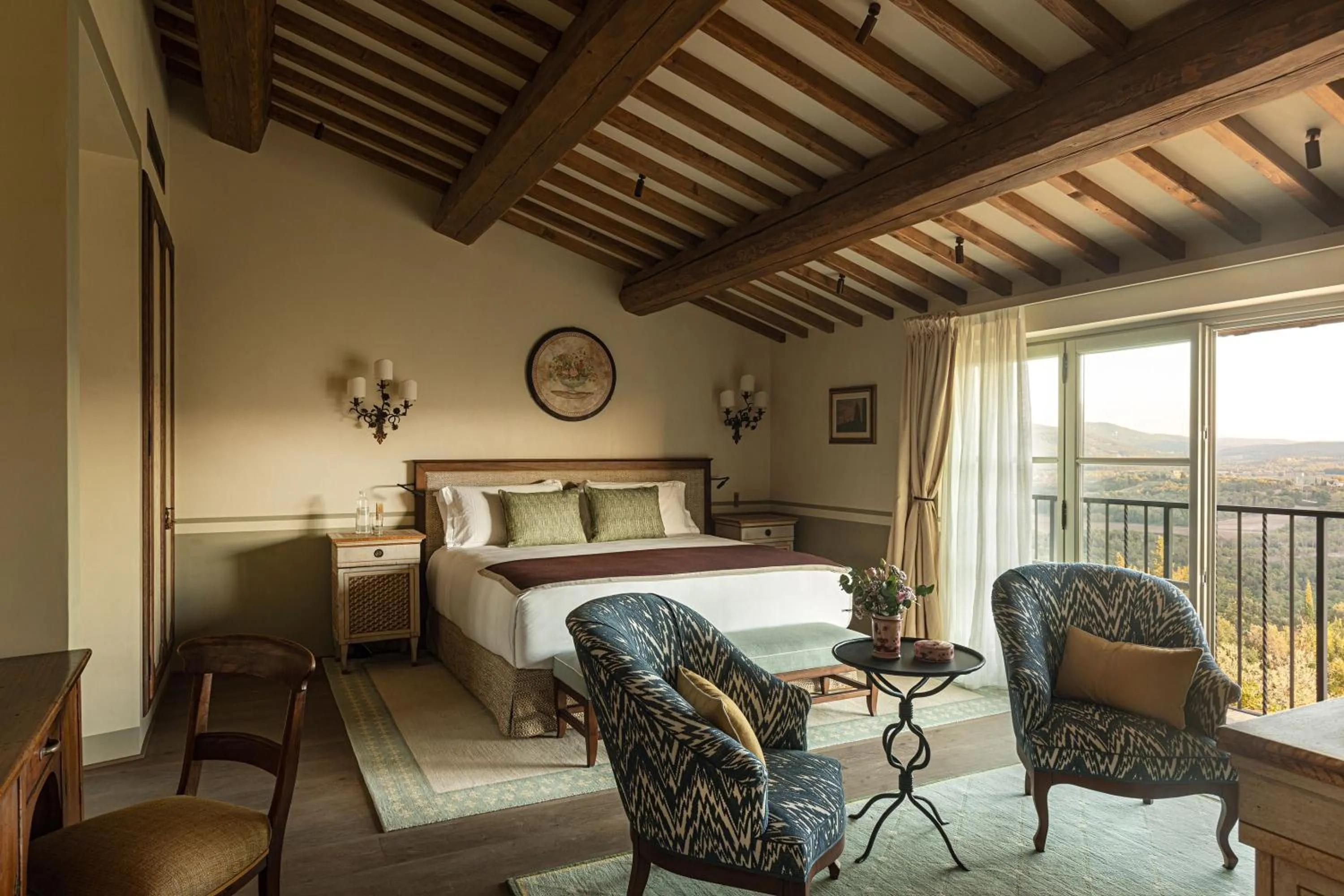 Bed in Castello di Casole, A Belmond Hotel, Tuscany