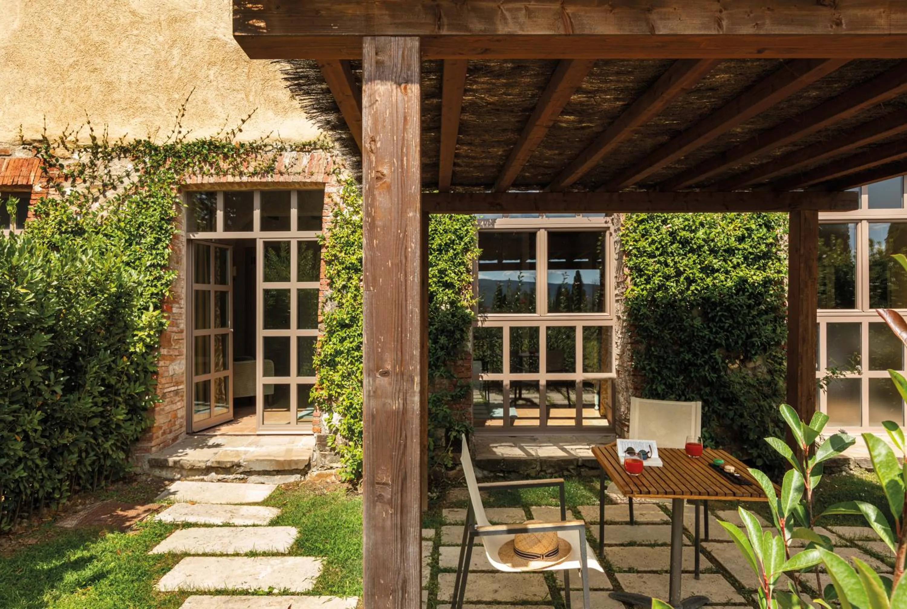 Patio in Castello di Casole, A Belmond Hotel, Tuscany