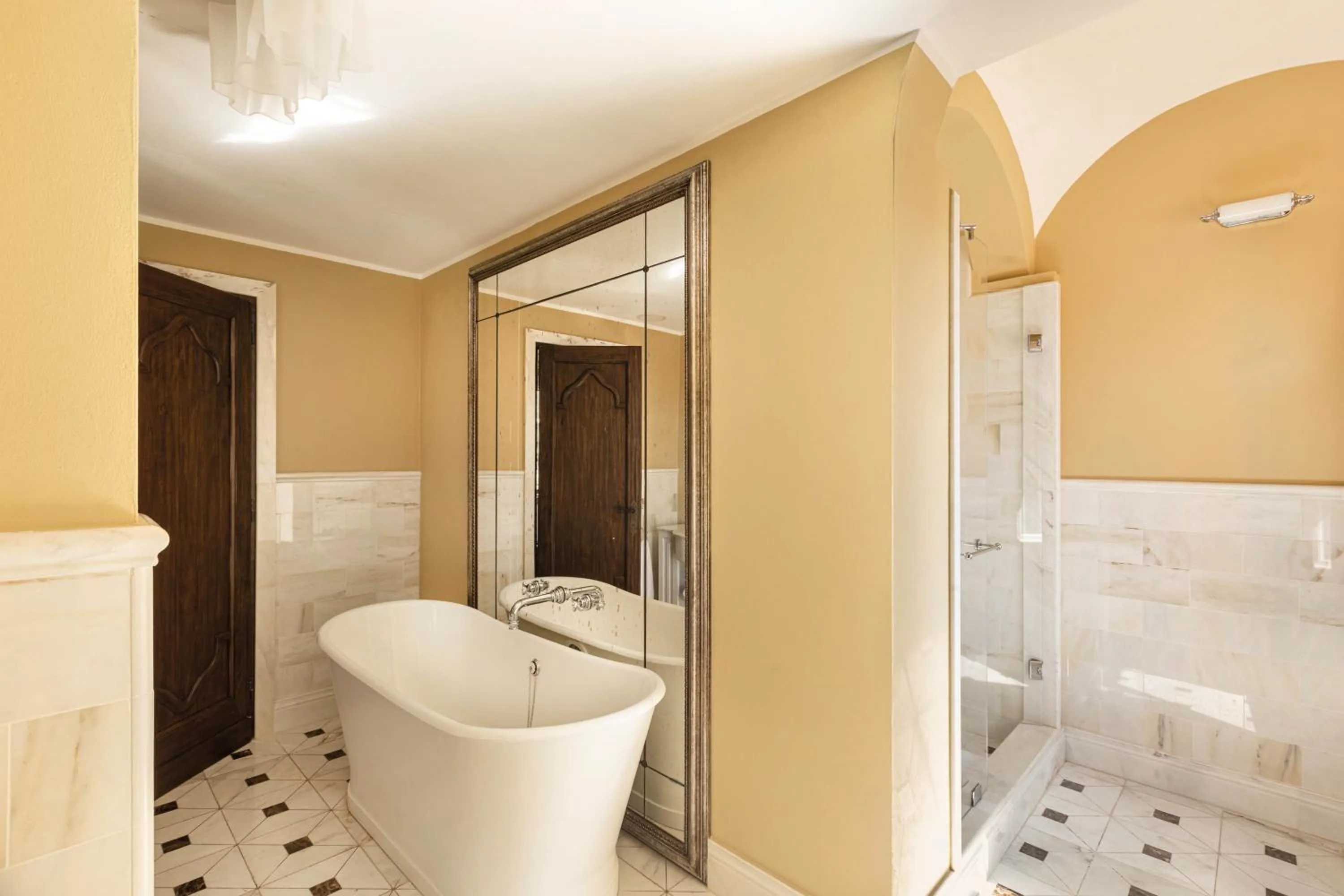 Bathroom in Castello di Casole, A Belmond Hotel, Tuscany