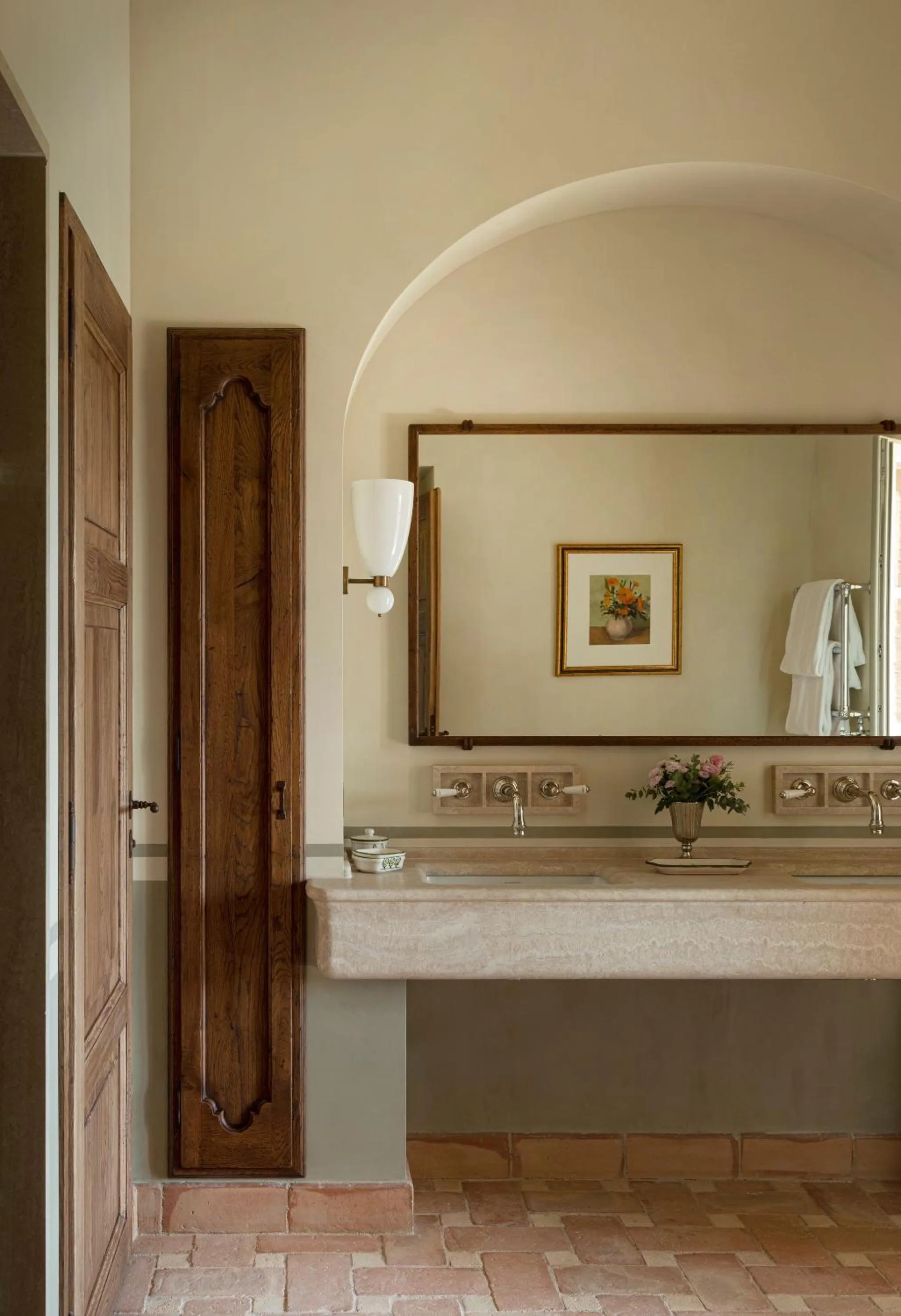 Bathroom in Castello di Casole, A Belmond Hotel, Tuscany