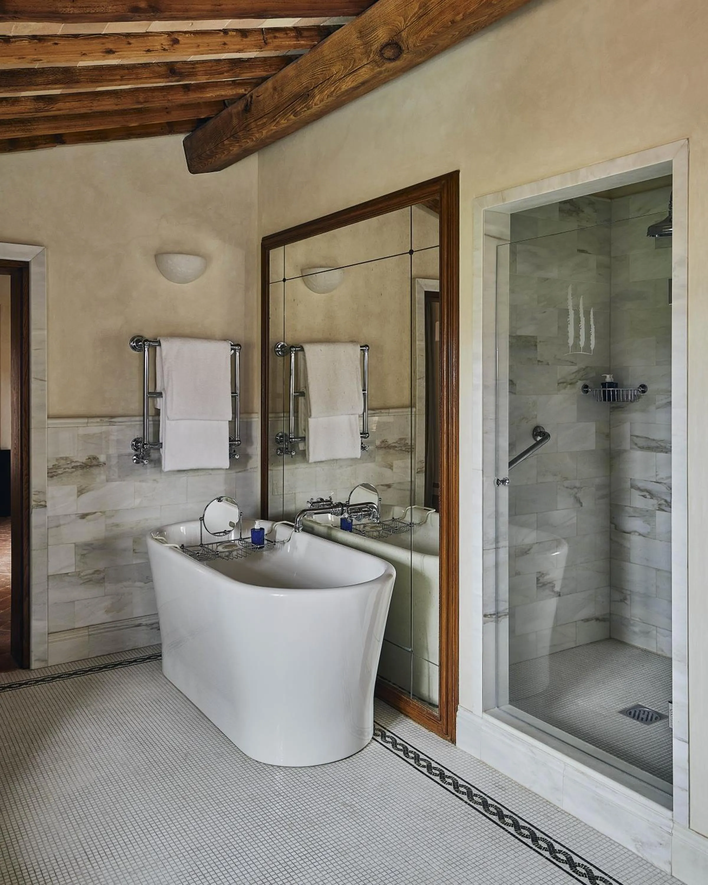 Bathroom in Castello di Casole, A Belmond Hotel, Tuscany