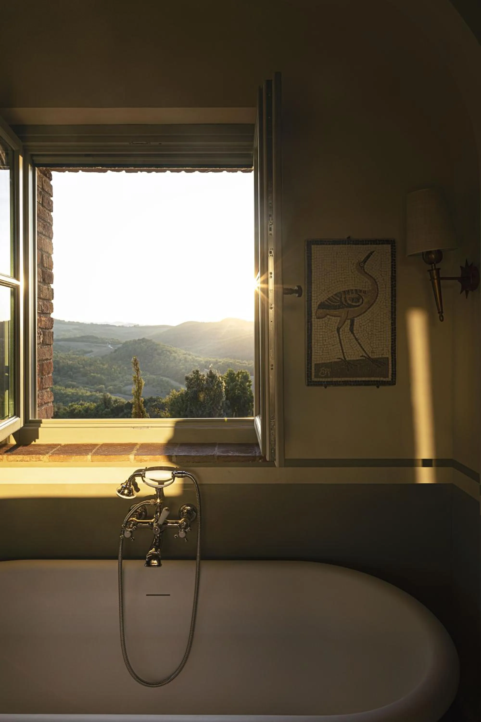 Bathroom in Castello di Casole, A Belmond Hotel, Tuscany