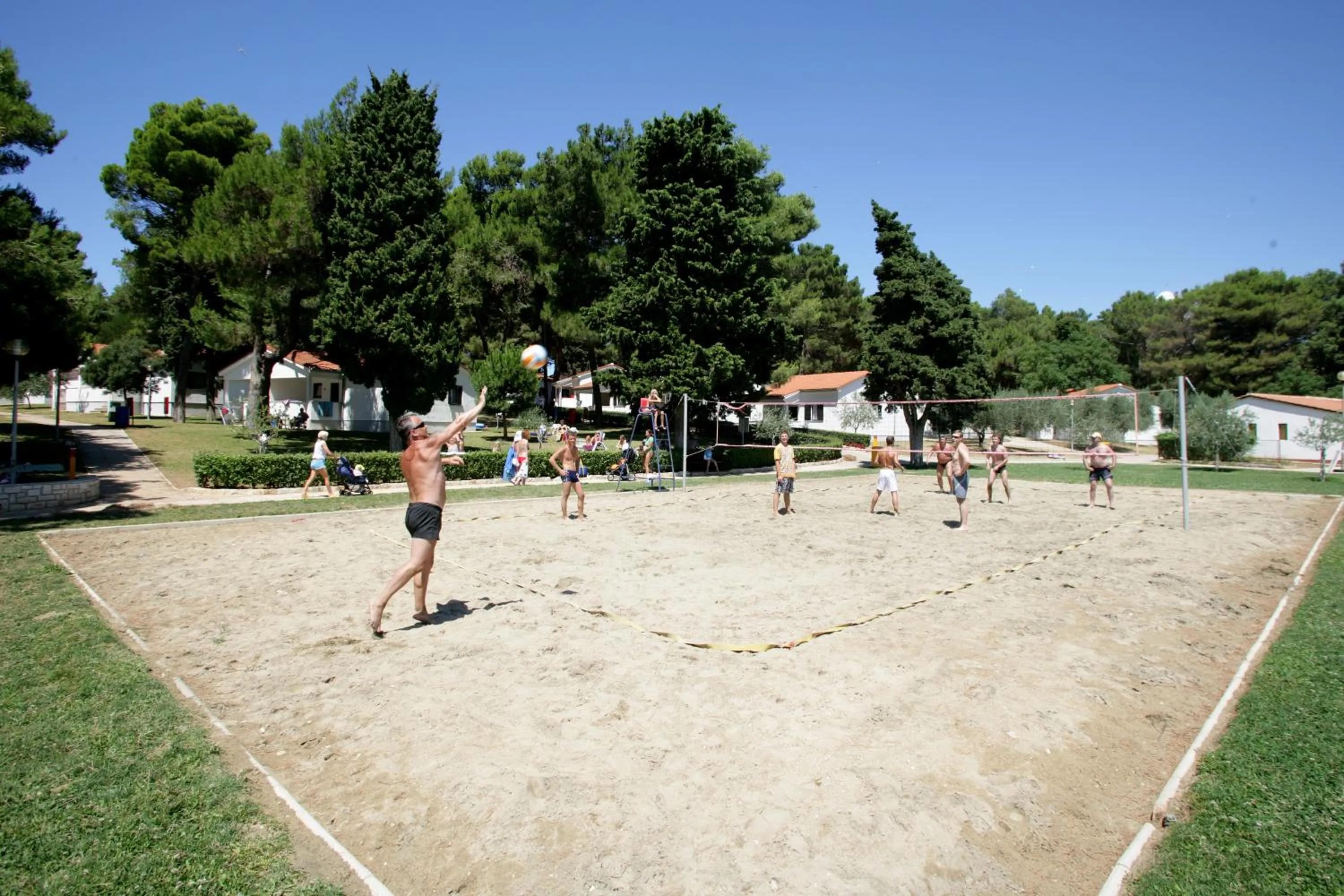 People in Village Galijot Plava Laguna