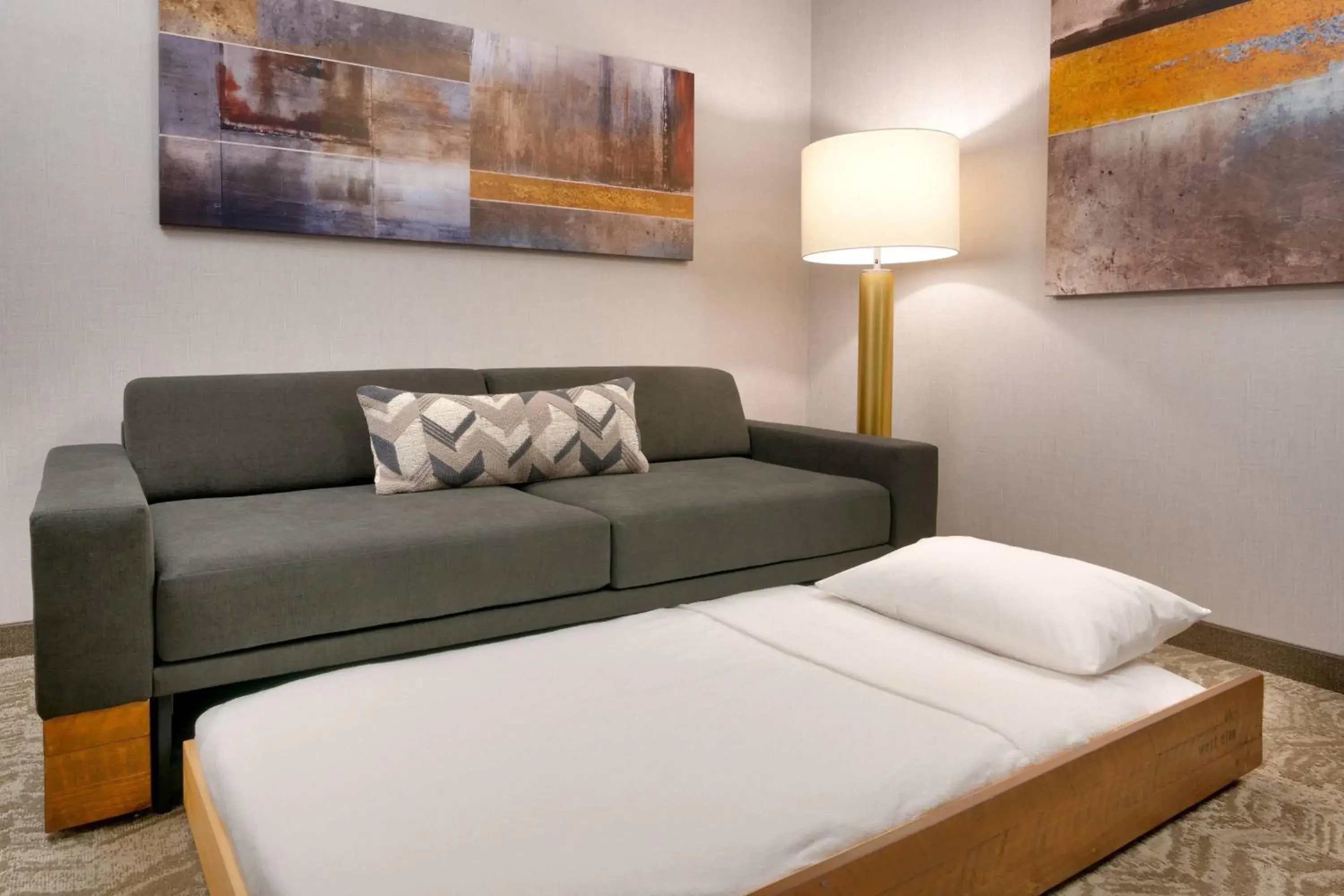 Suite with Two Queen Beds and Trundle Bed - Hearing Accessible in Springhill Suites by Marriott Colorado Springs North/Air Force Academy Suite with Two Queen Beds and Trundle Bed - Hearing Accessible in Springhill Suites by Marriott Colorado Springs North/Air Force Academy
