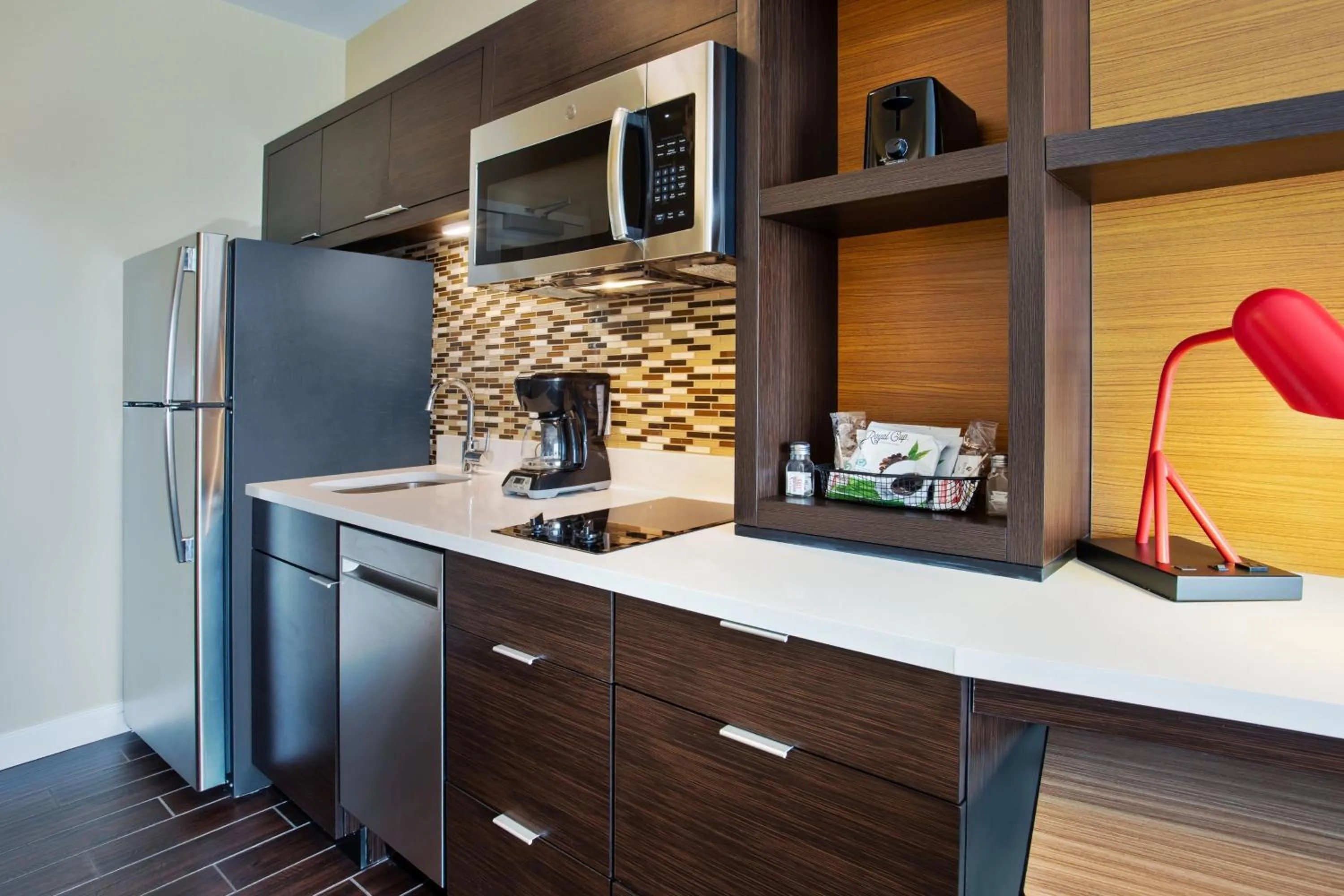 Kitchen or kitchenette in TownePlace Suites by Marriott Detroit Belleville