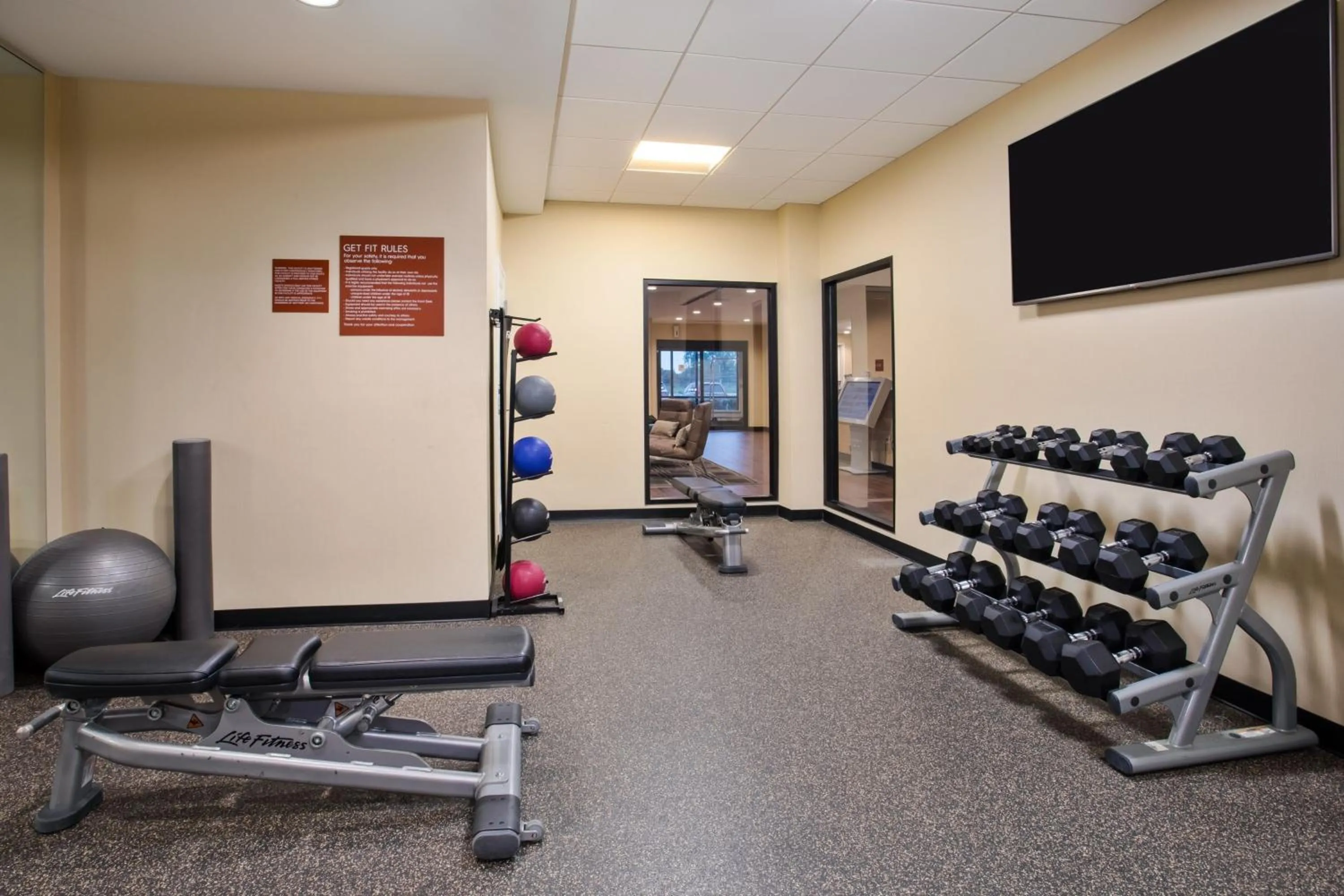 Fitness centre/facilities in TownePlace Suites by Marriott Detroit Belleville