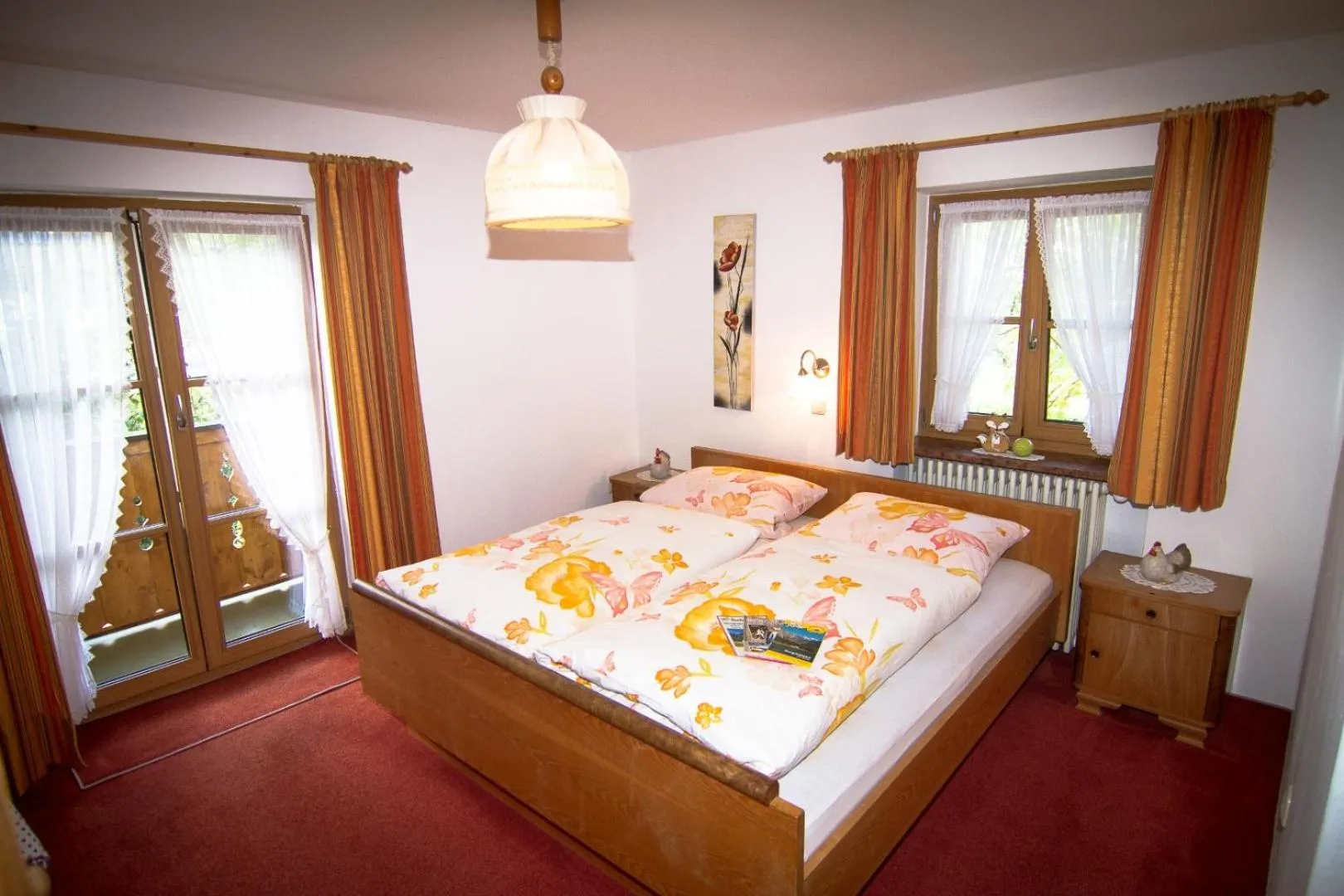 Bed in Ferienwohnung Haus Sonja