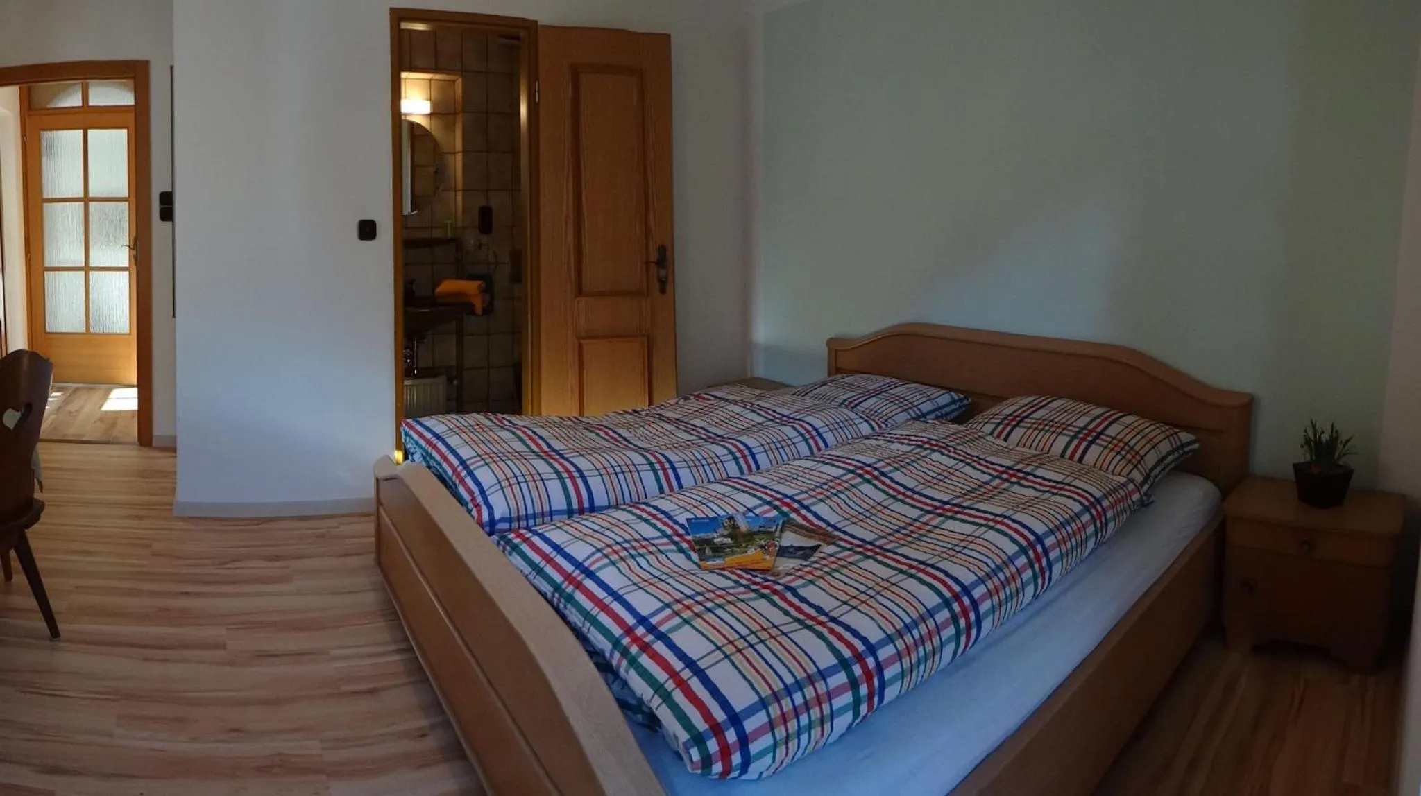 Bed in Ferienwohnung Haus Sonja