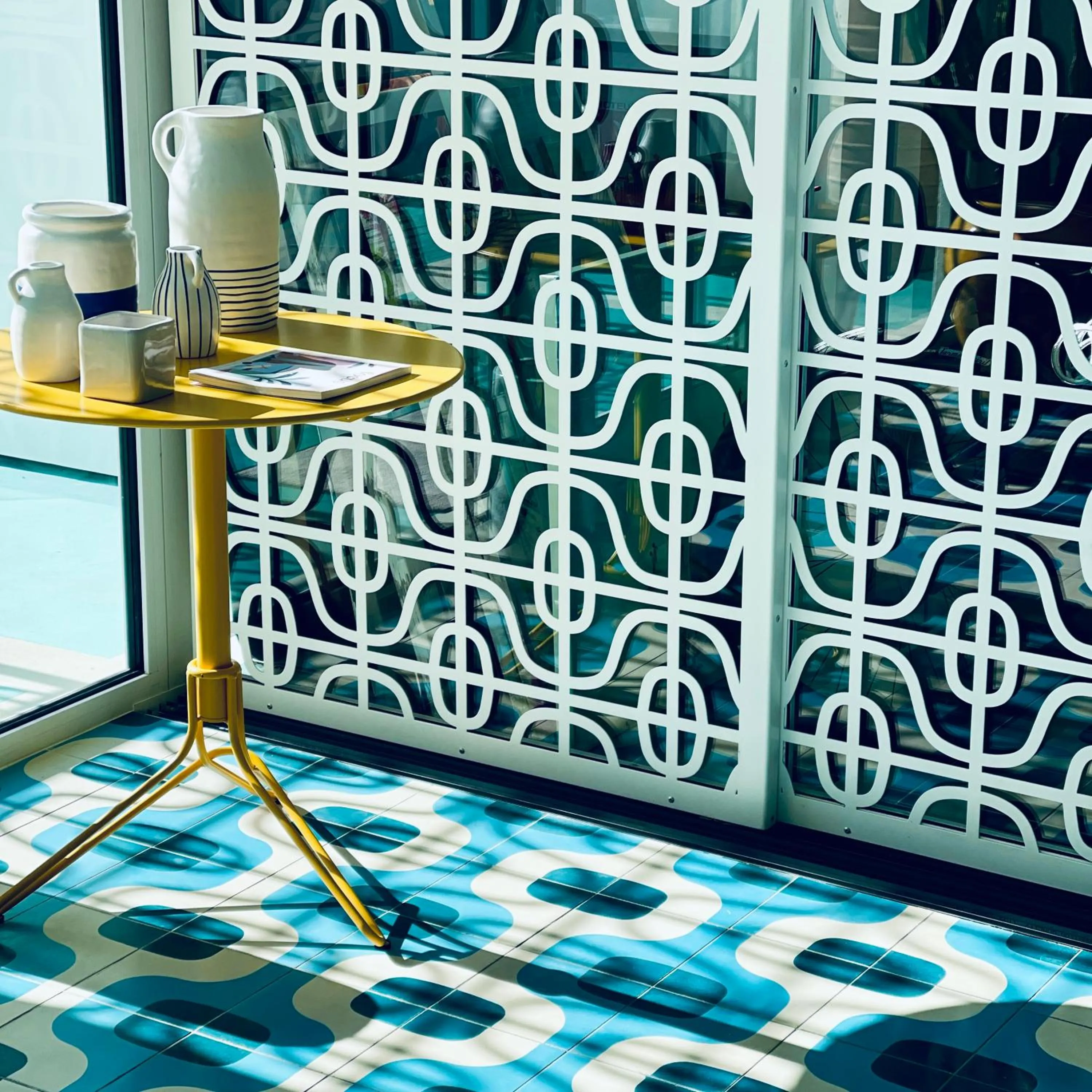 Decorative detail in Hôtel Saint-Clair, côté Plage