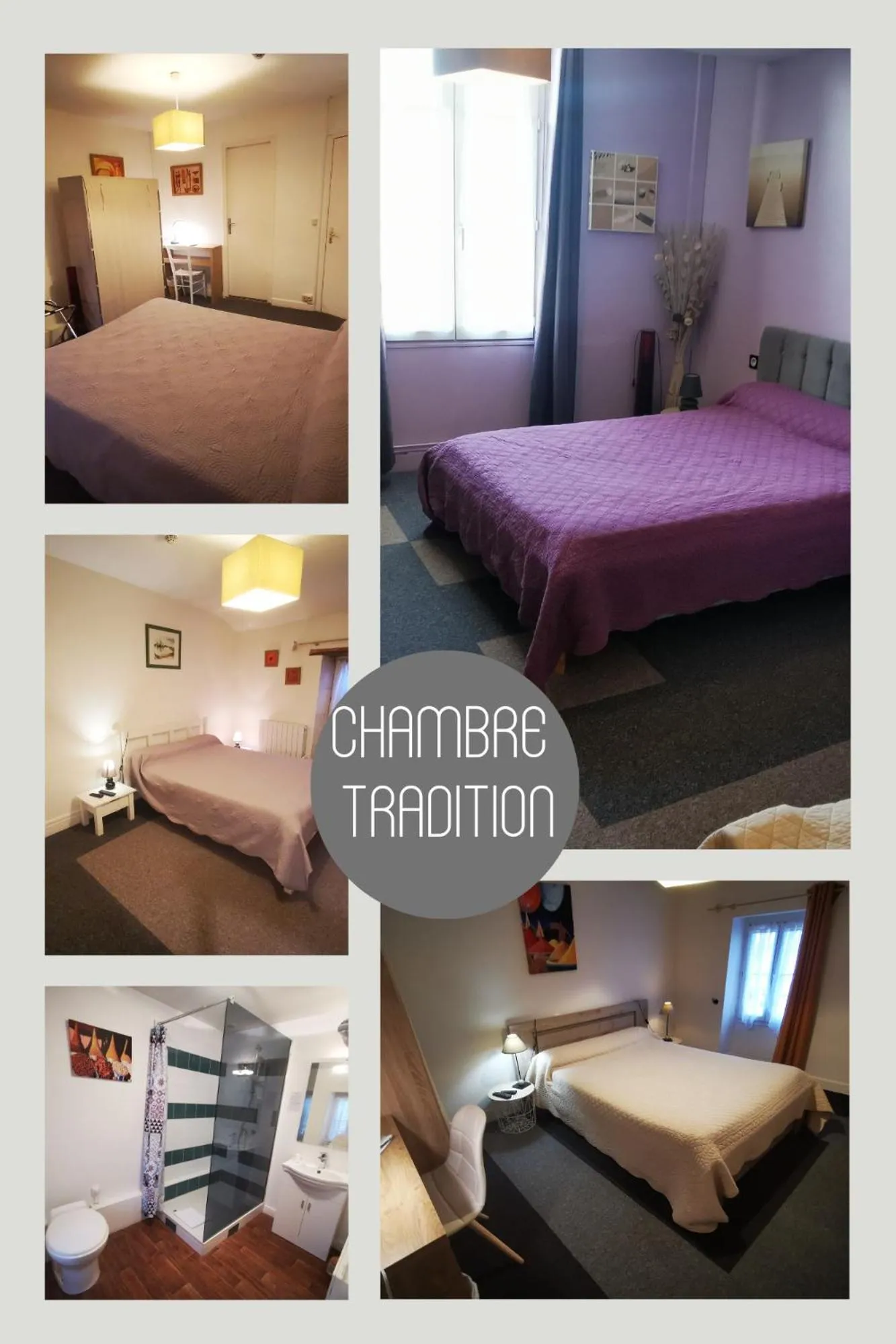 Property building, Bed in Logis Hôtel & Restaurant Le Saint Savinien