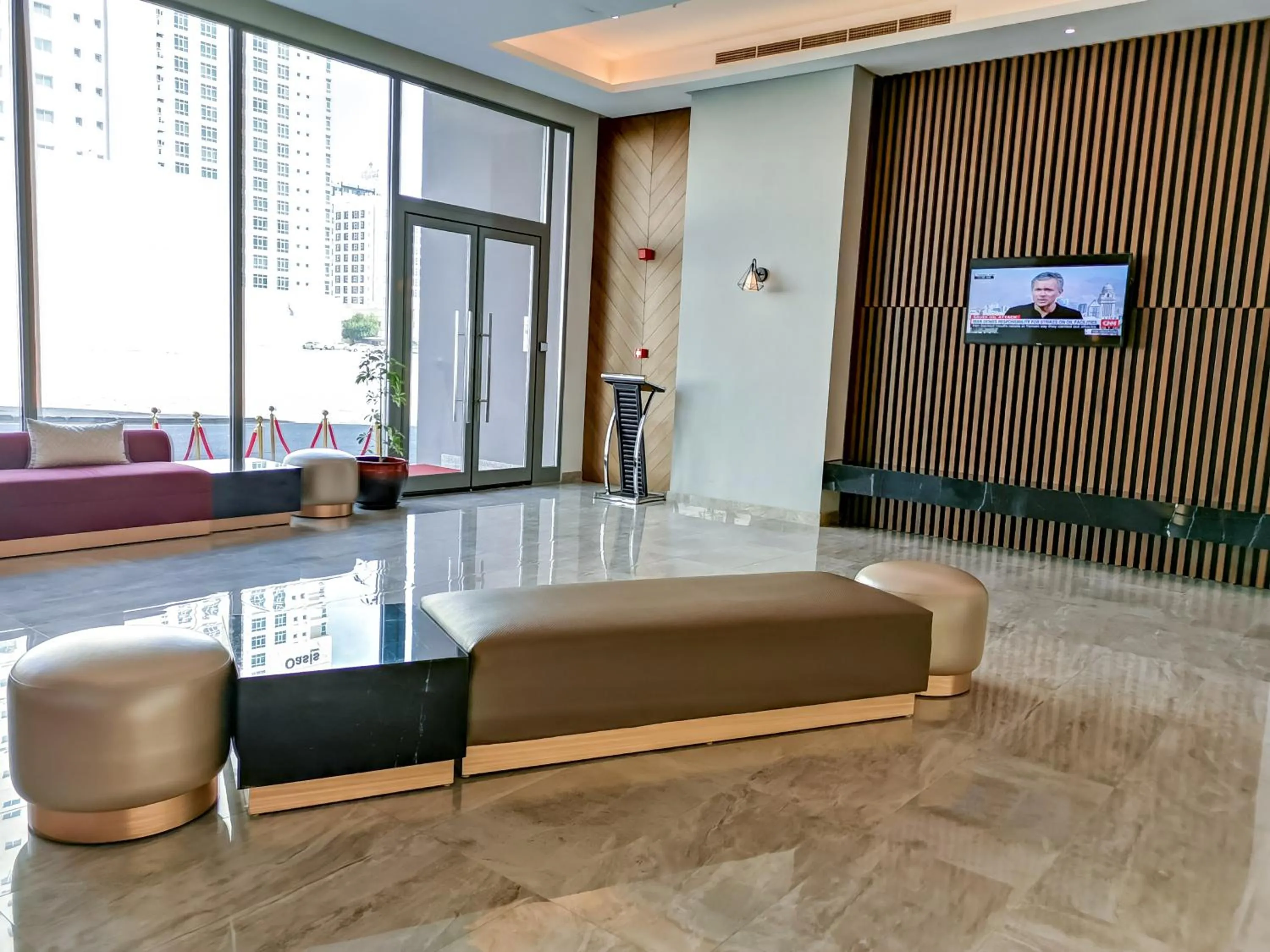 Seating area in The Spot Residence