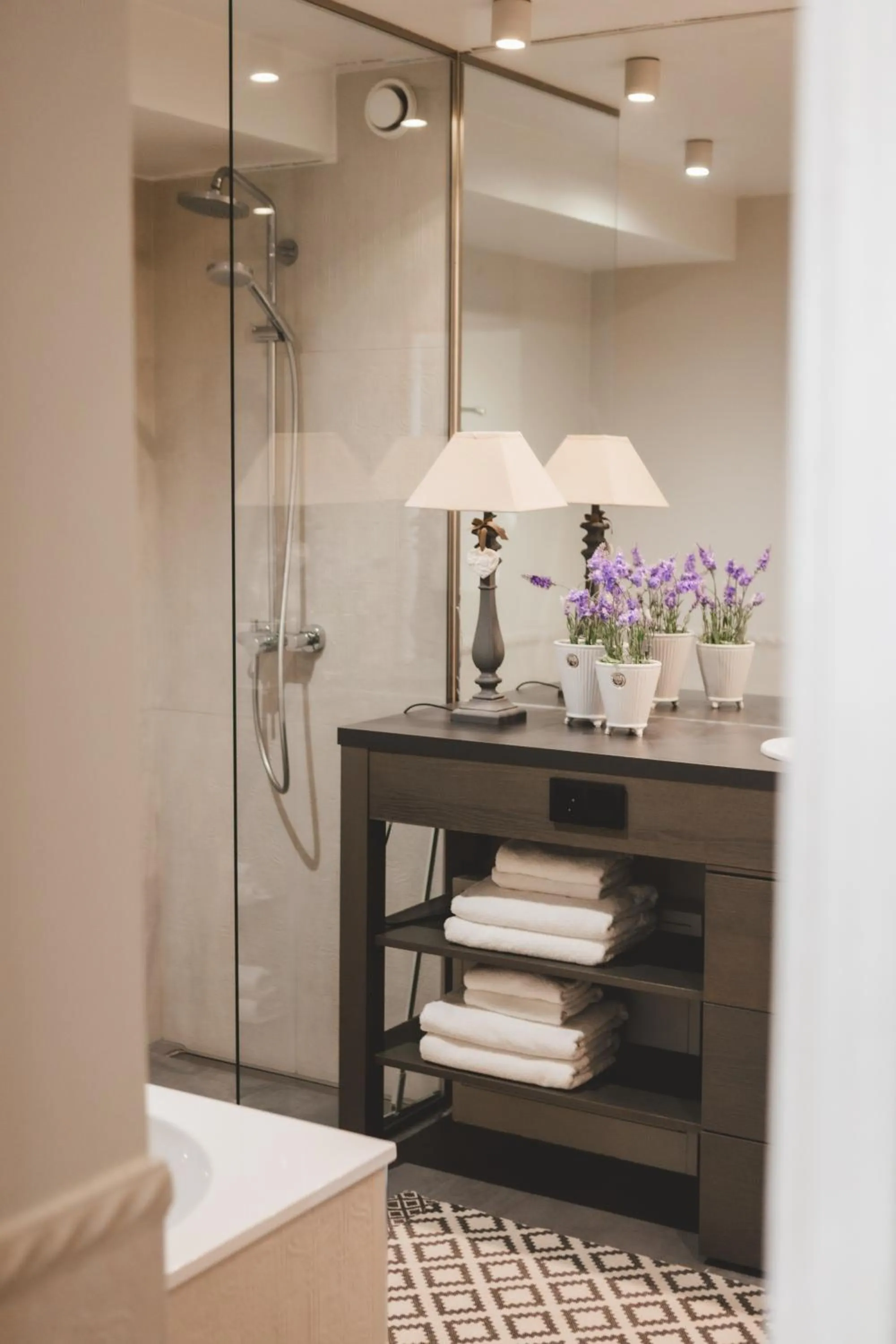 Shower in Frost Boutique Hotel