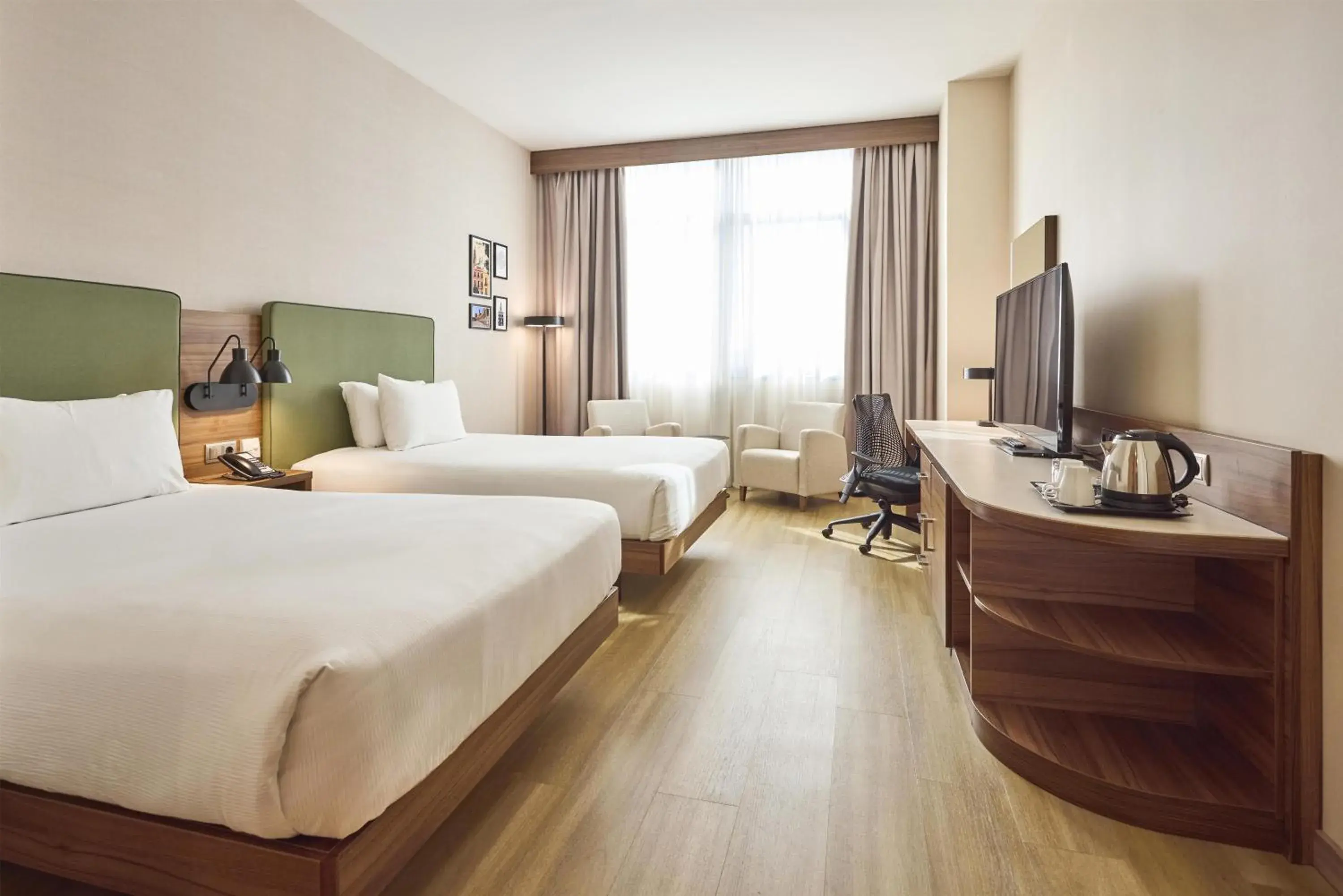 Bed in Hilton Garden Inn Sevilla Bed in Hilton Garden Inn Sevilla