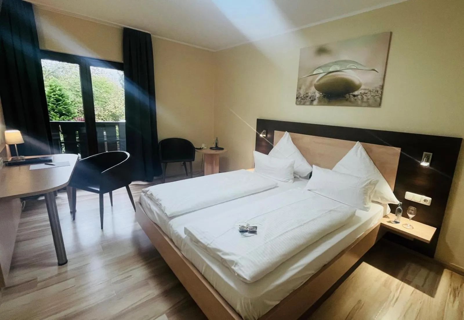 Bed in Hotel Waldesruh