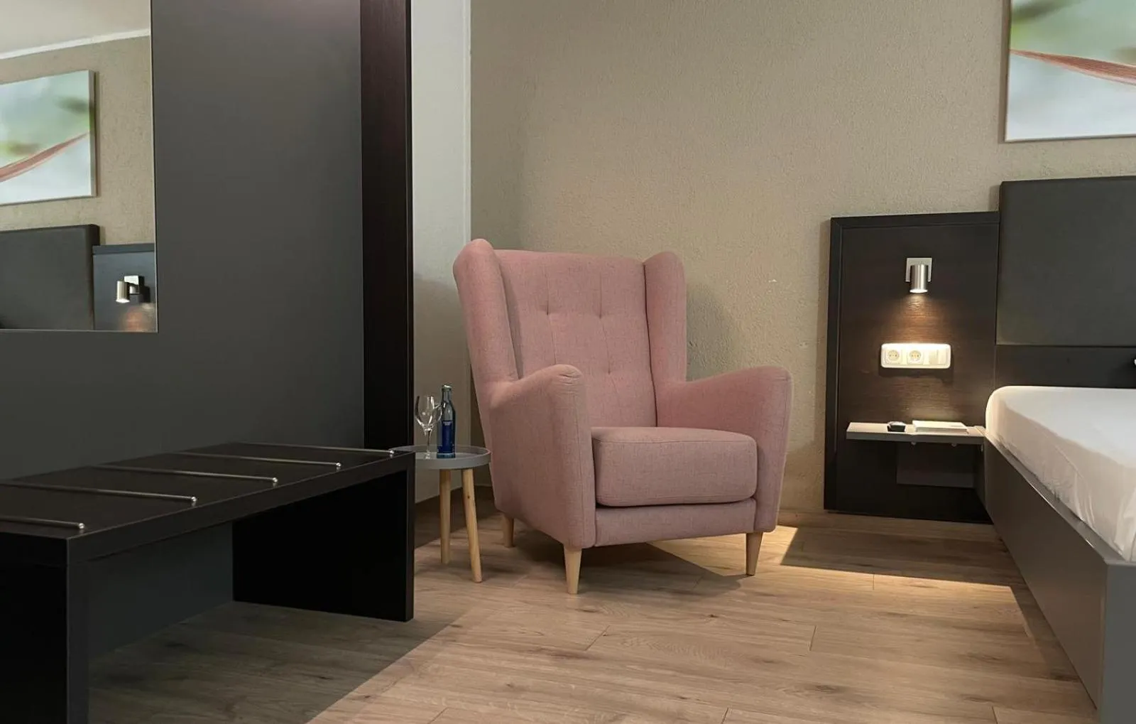 Bed in Hotel Waldesruh