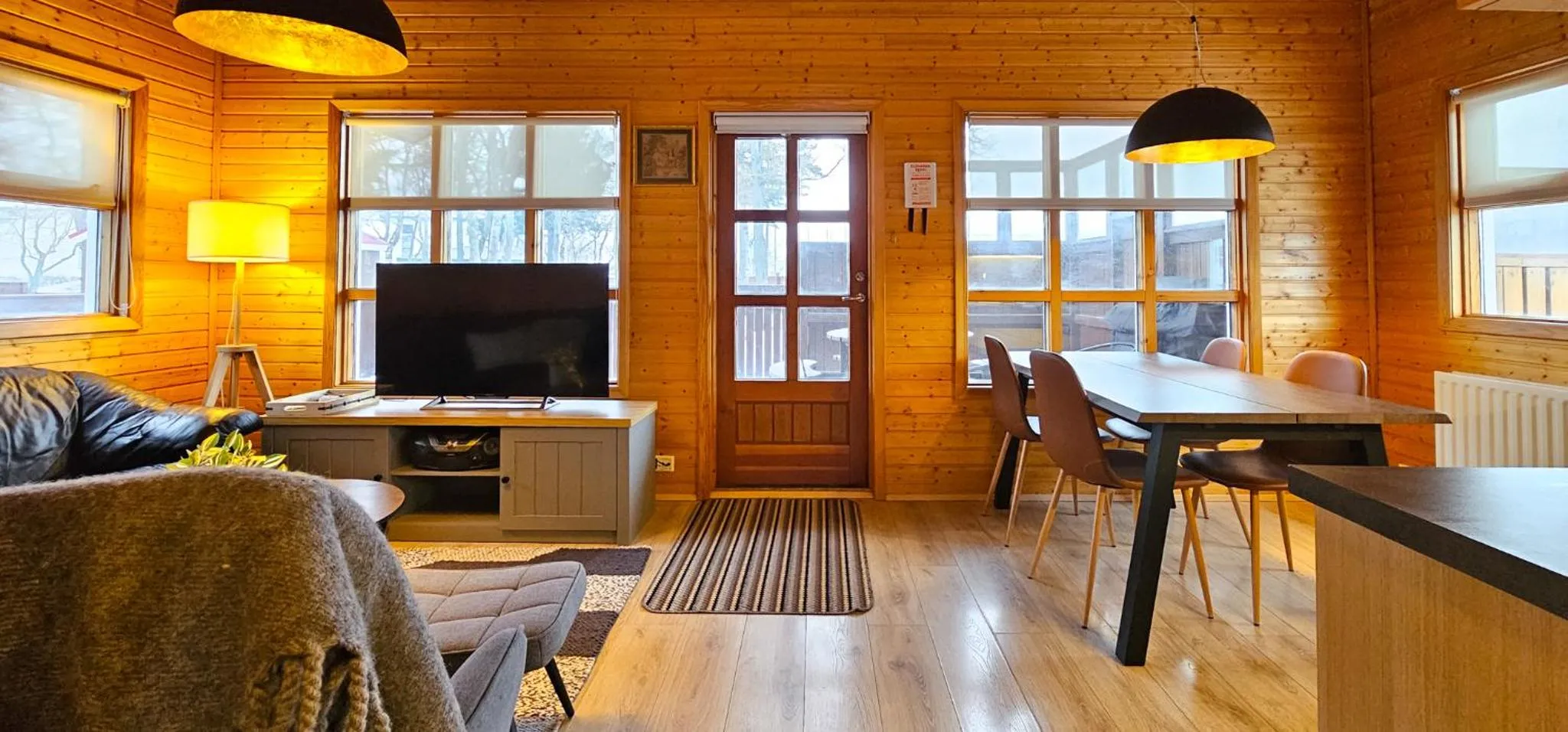Living room in Akureyri Cottages