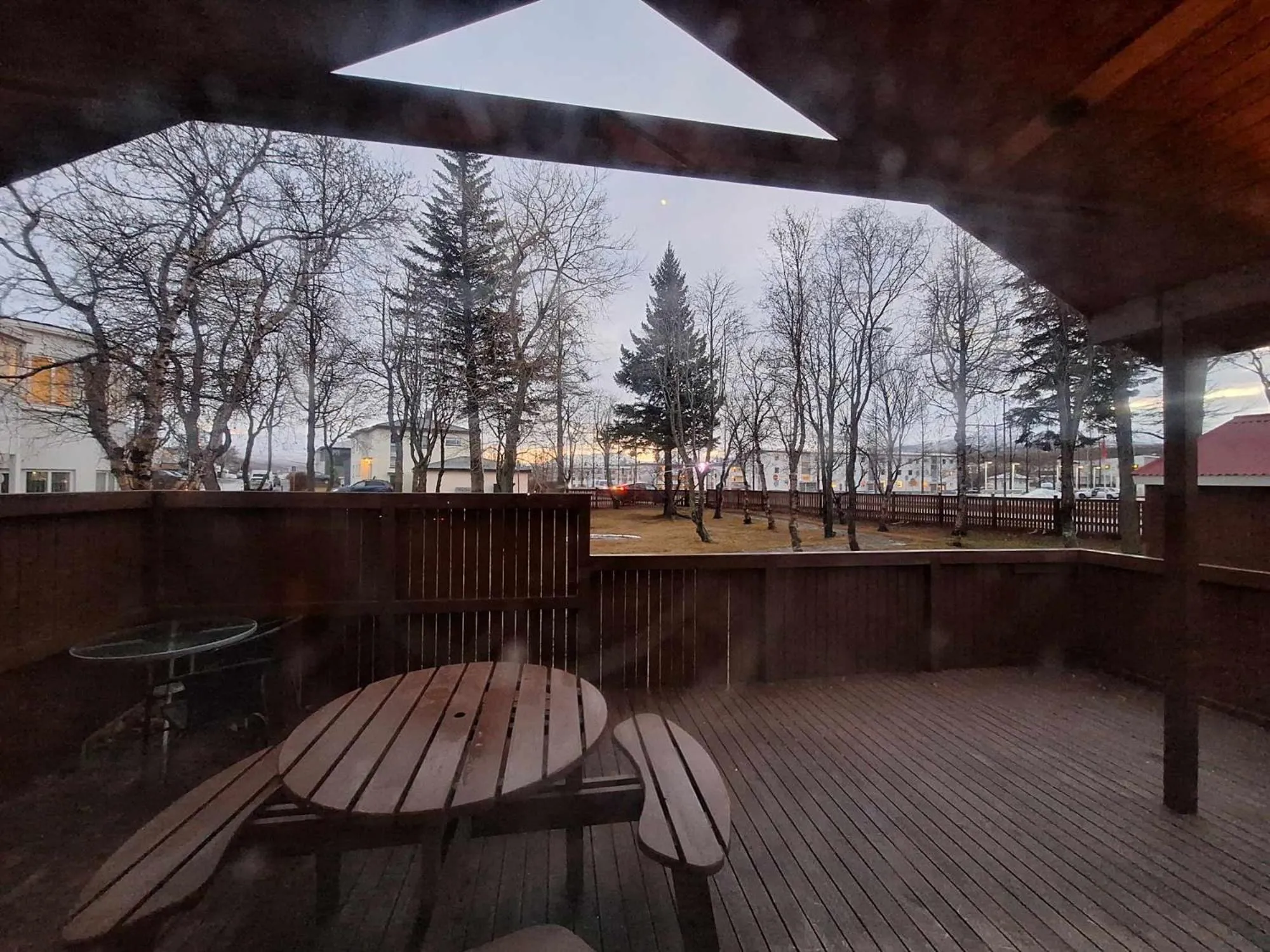 Patio in Akureyri Cottages
